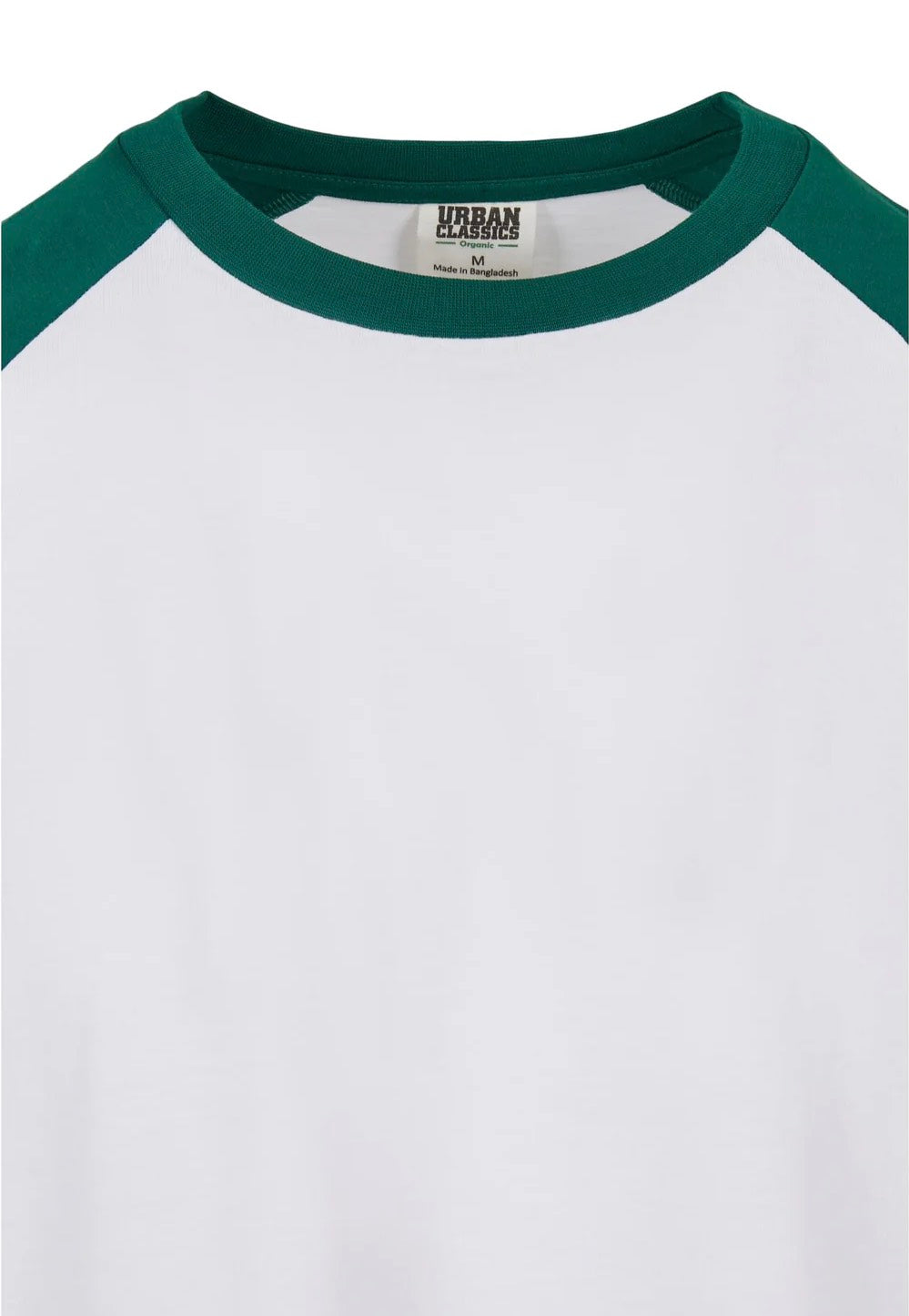 Urban Classics - Organic Oversized Raglan White/Green - Longsleeve | Men-Image
