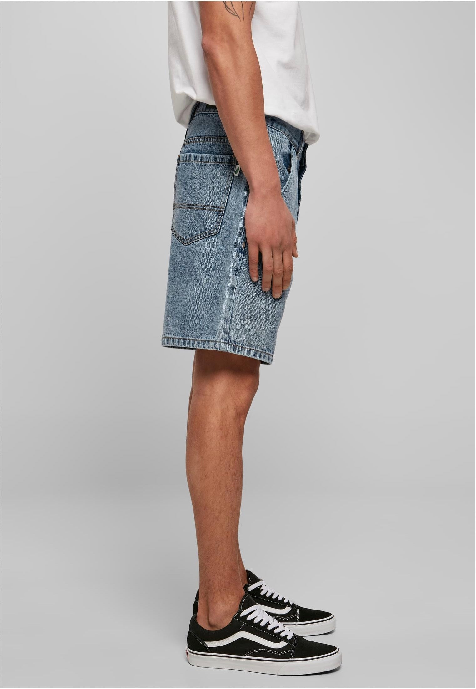 Urban Classics - Organic Denim Bermuda Light Skyblue Acid Washed - Shorts | Men-Image