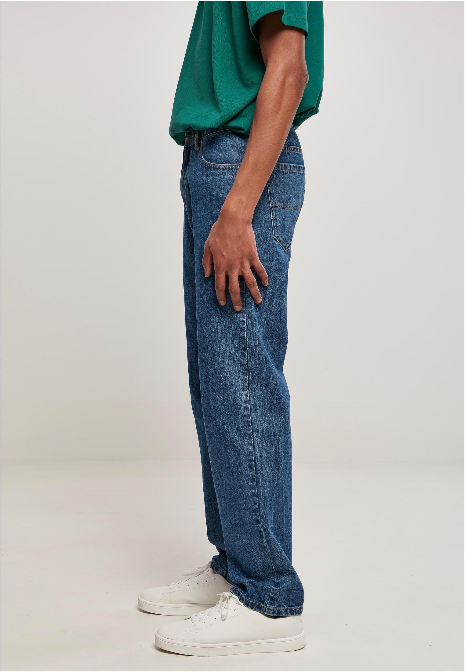 Urban Classics - Organic Straight Leg Denim Mid Indigo Washed - Jeans | Men-Image