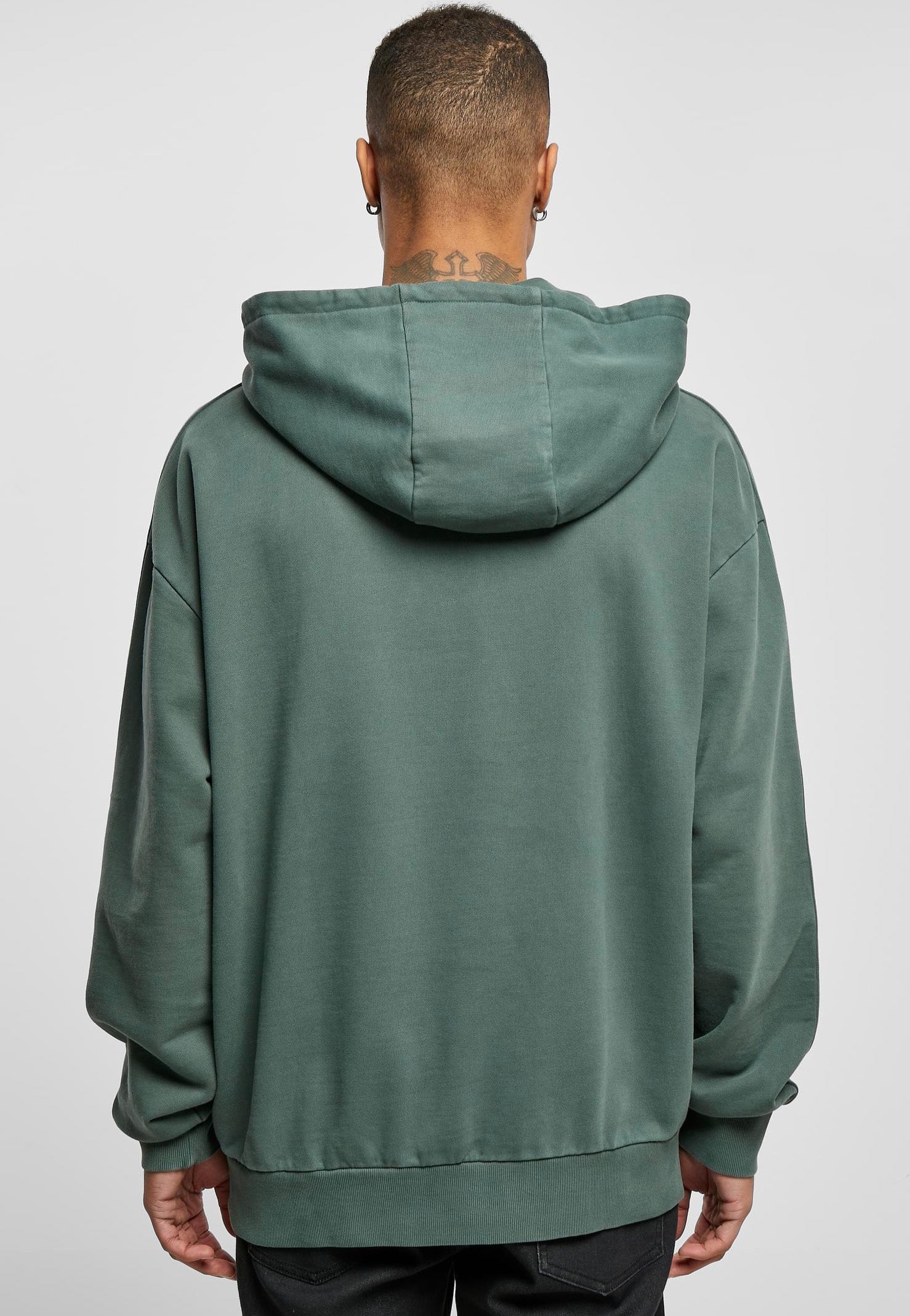 Urban Classics - Heavy Terry Garment Dye Bottlegreen - Hoodie | Men-Image