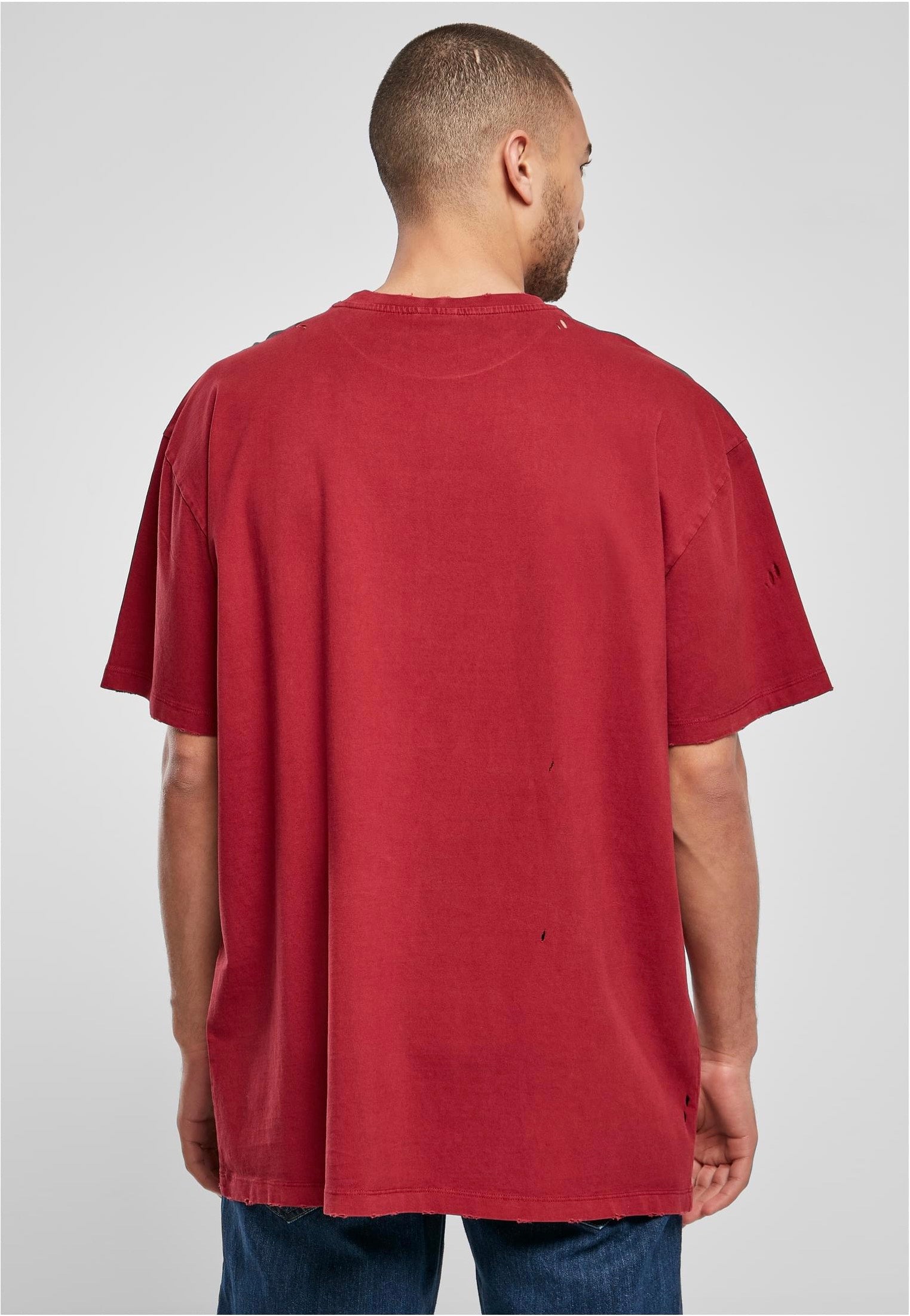 Urban Classics - Oversized Distressed Brickred - T-Shirt | Men-Image