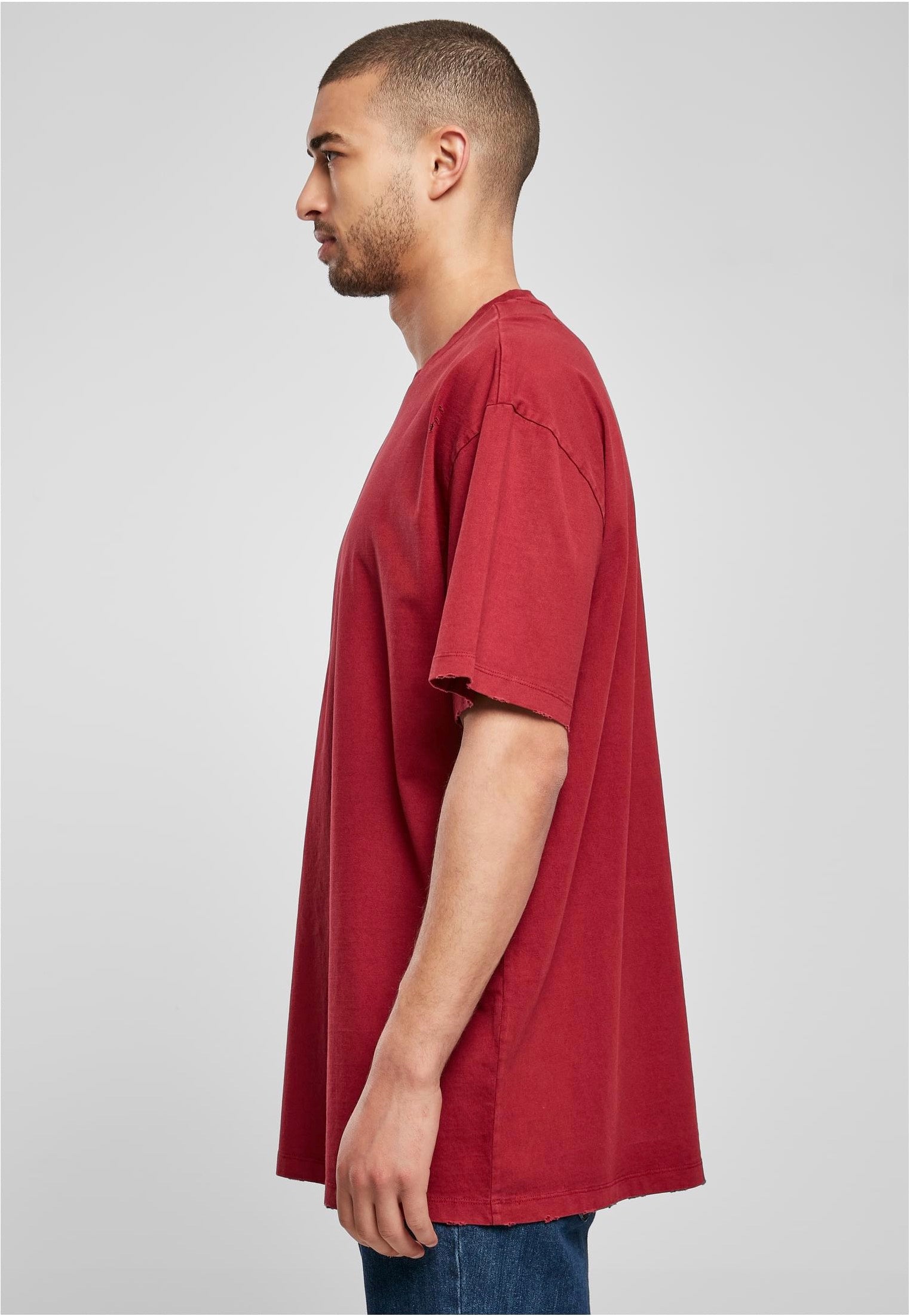 Urban Classics - Oversized Distressed Brickred - T-Shirt | Men-Image