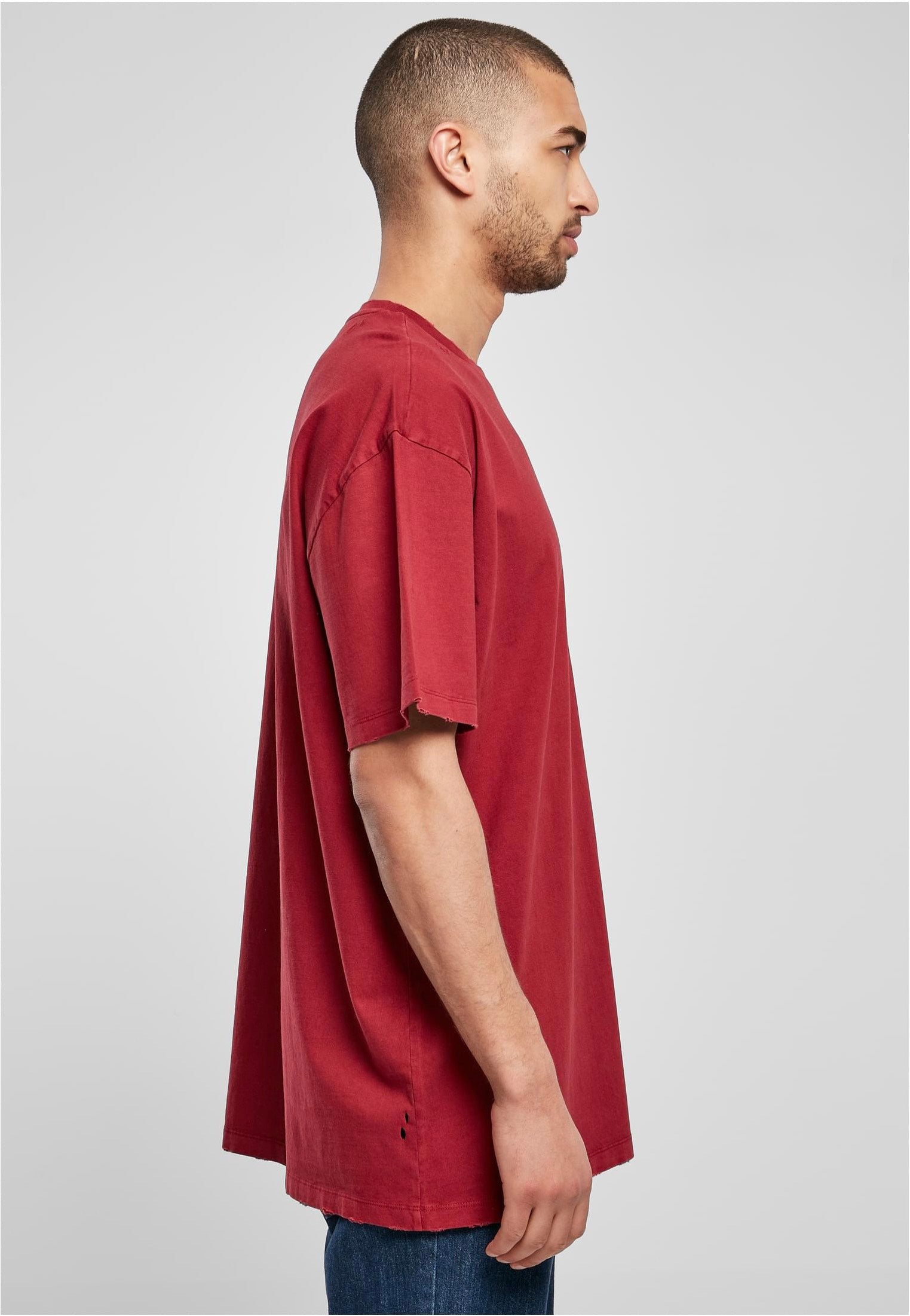 Urban Classics - Oversized Distressed Brickred - T-Shirt | Men-Image