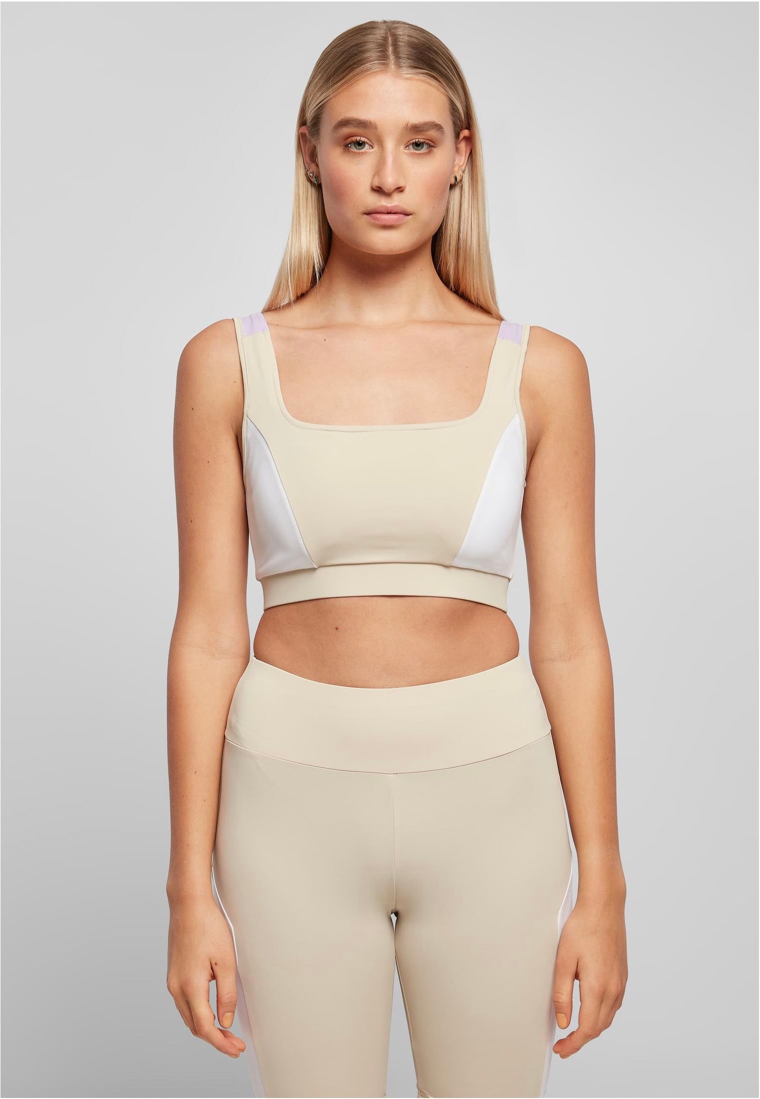 Urban Classics - Ladies Color Block Softseagrass/White/Lilac - Bra | Women-Image