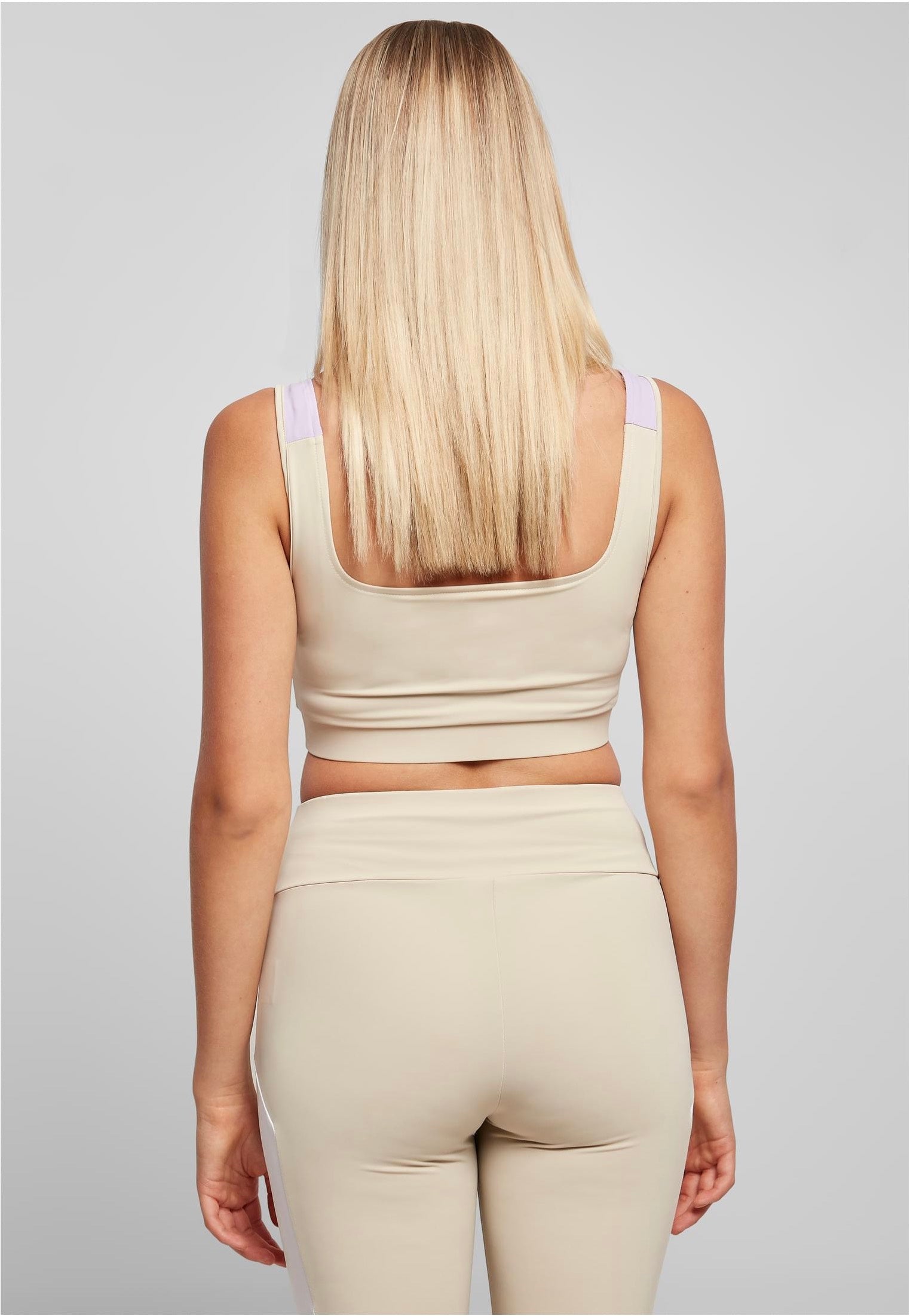 Urban Classics - Ladies Color Block Softseagrass/White/Lilac - Bra | Women-Image
