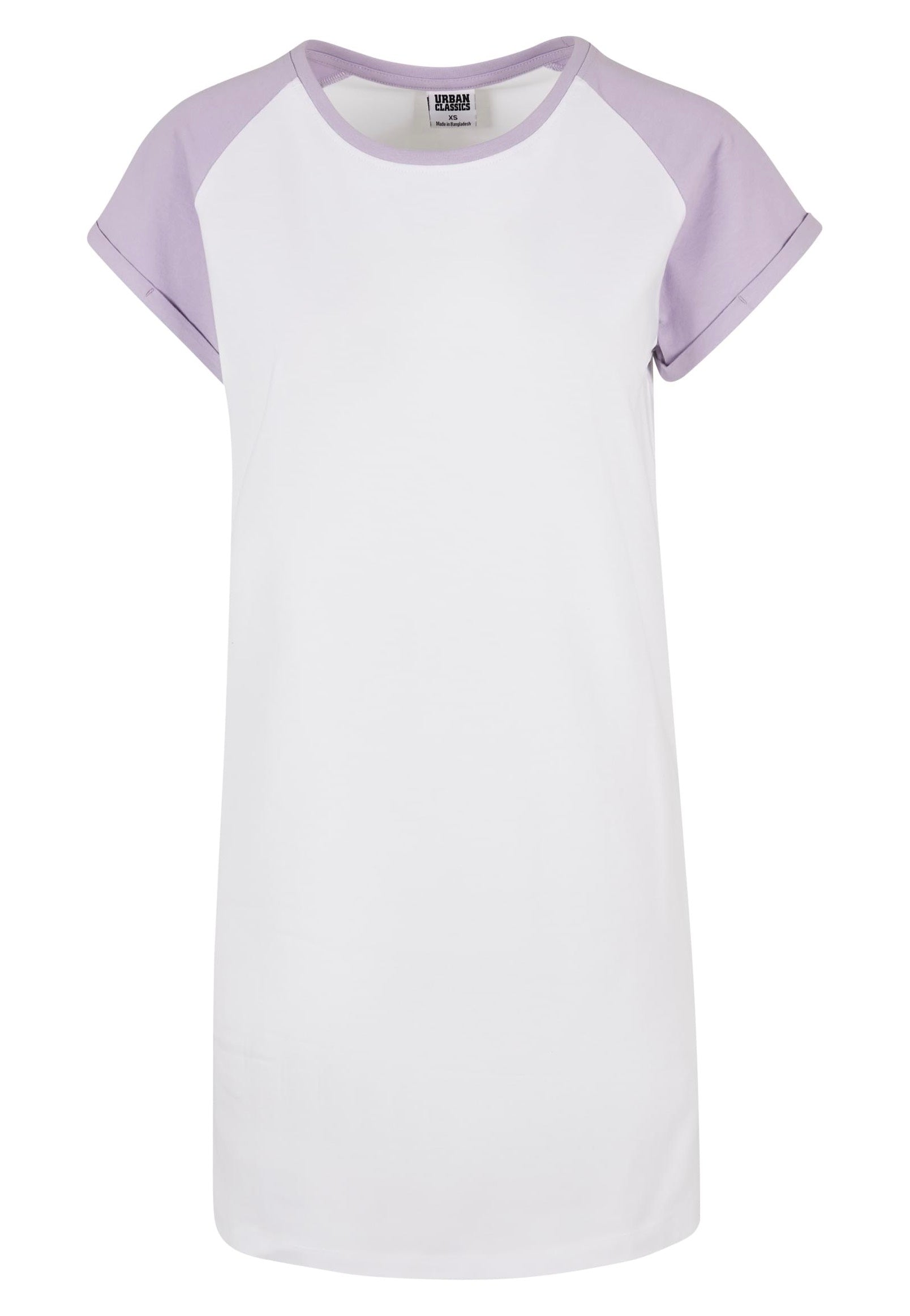 Urban Classics - Ladies Contrast Raglan Tee White/Lilac - Dress | Women-Image