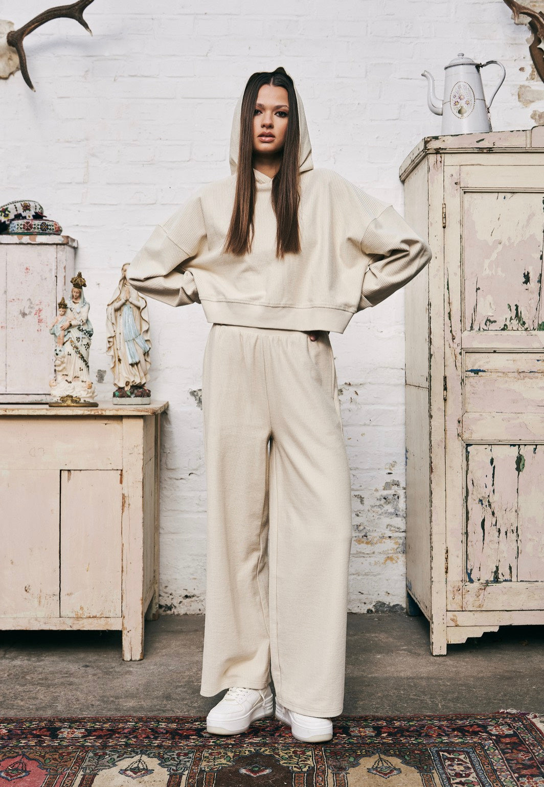 Urban Classics - Ladies Straight Rib Terry Softseagrass - Pants | Women-Image