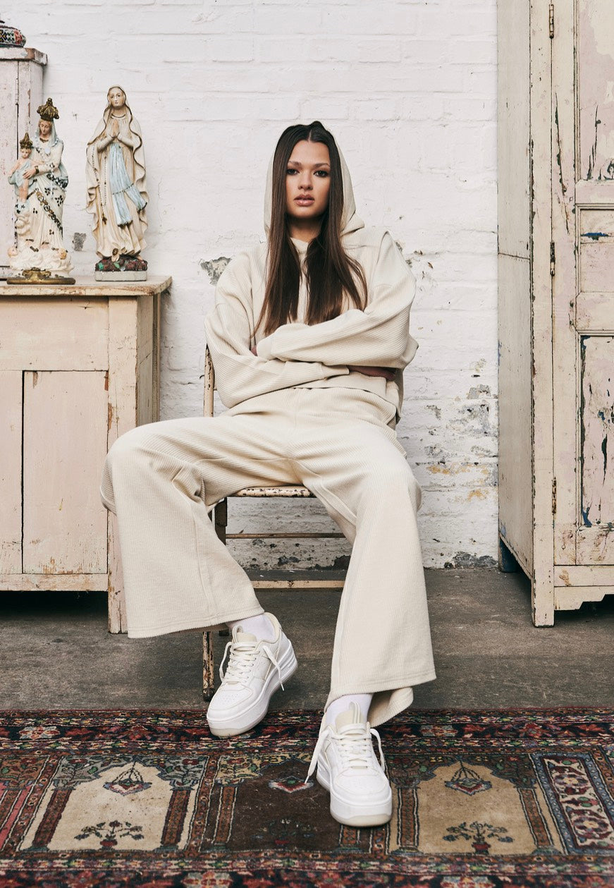 Urban Classics - Ladies Straight Rib Terry Softseagrass - Pants | Women-Image