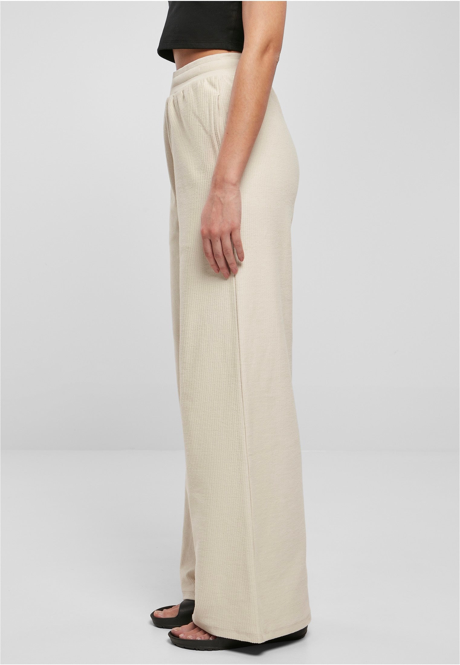 Urban Classics - Ladies Straight Rib Terry Softseagrass - Pants | Women-Image