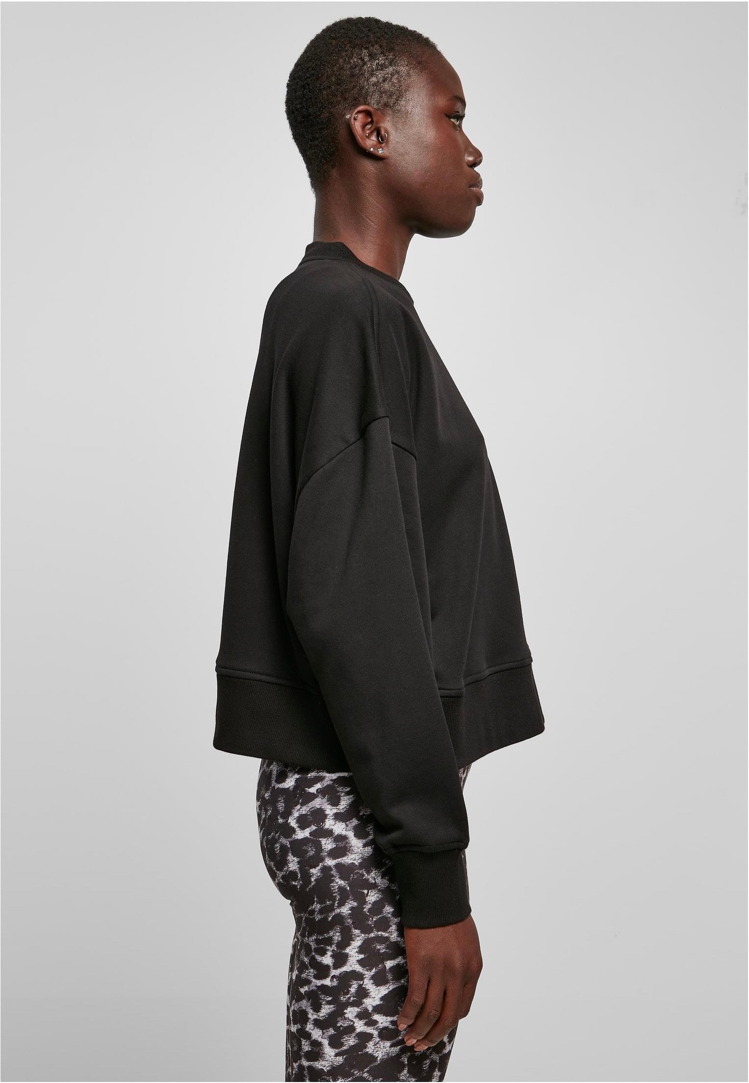 Urban Classics - Ladies Oversized Terry Black - Sweater | Women-Image