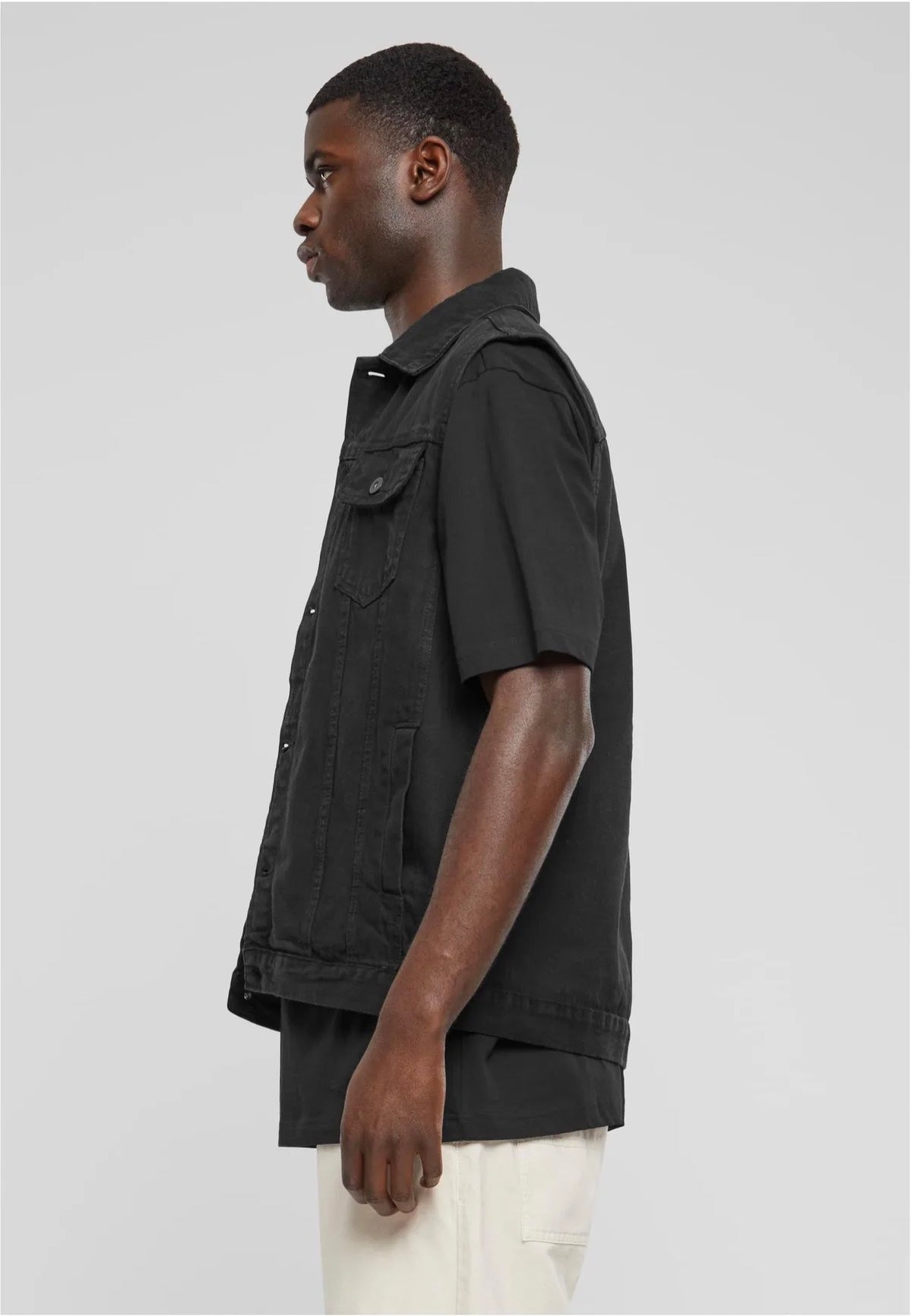 Urban Classics - Denim Black Dark - Jeans Vest | Men-Image