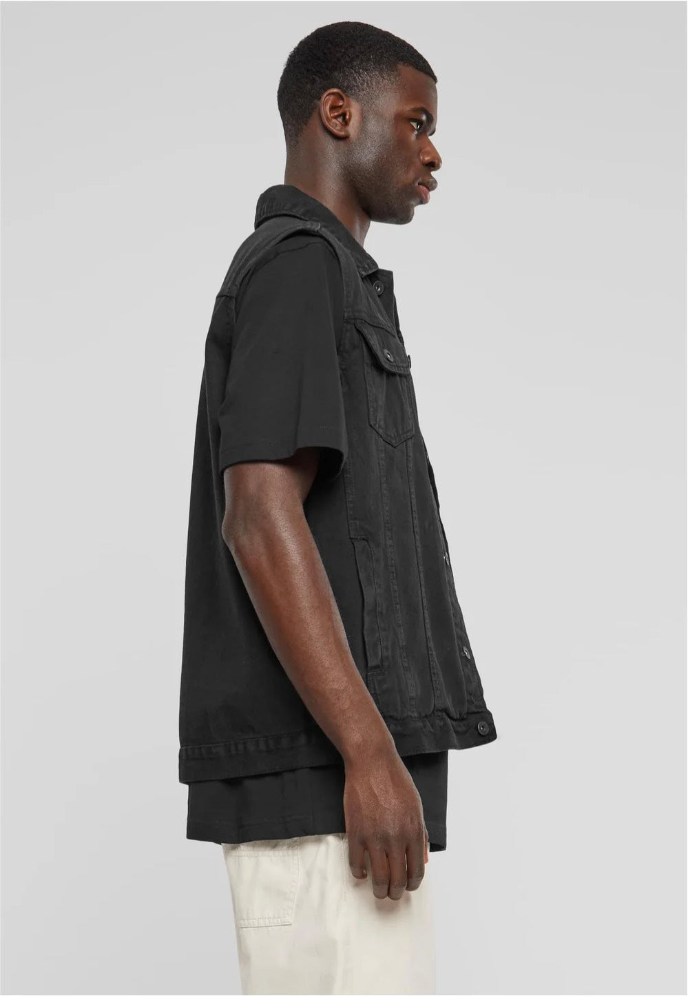 Urban Classics - Denim Black Dark - Jeans Vest | Men-Image