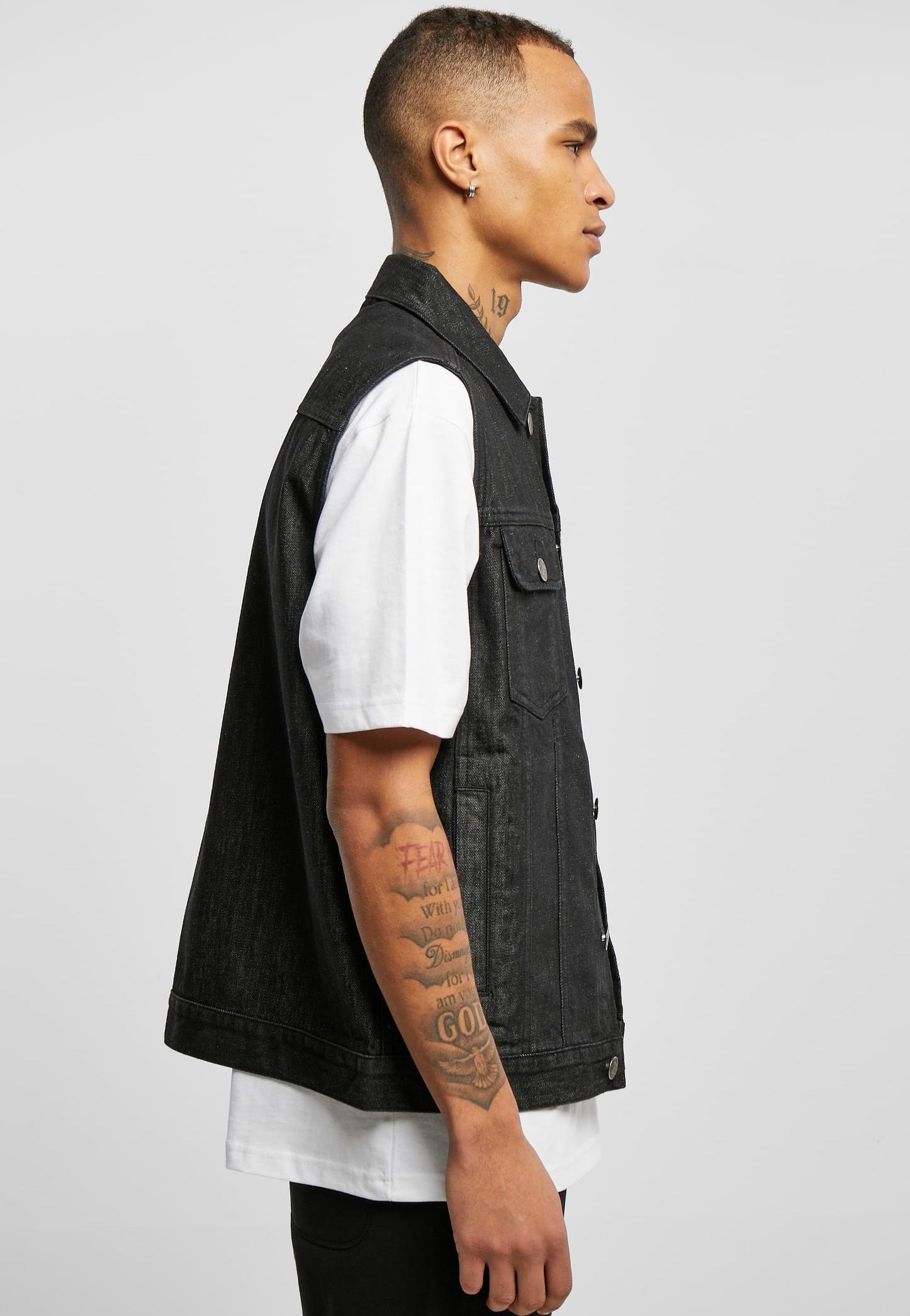Urban Classics - Denim Black Washed - Jeans Vest | Men-Image