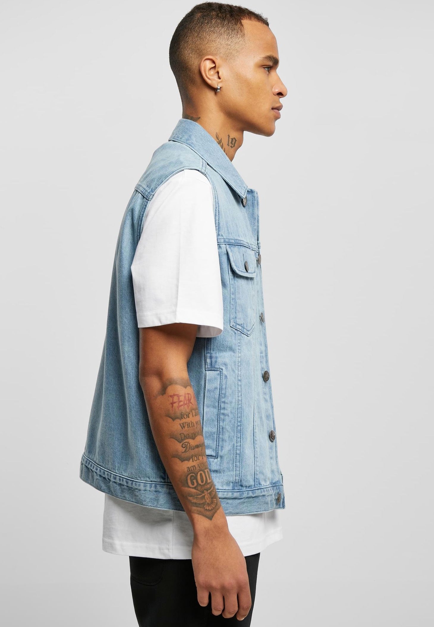Urban Classics - Denim Lighter Washed - Jeans Vest | Men-Image