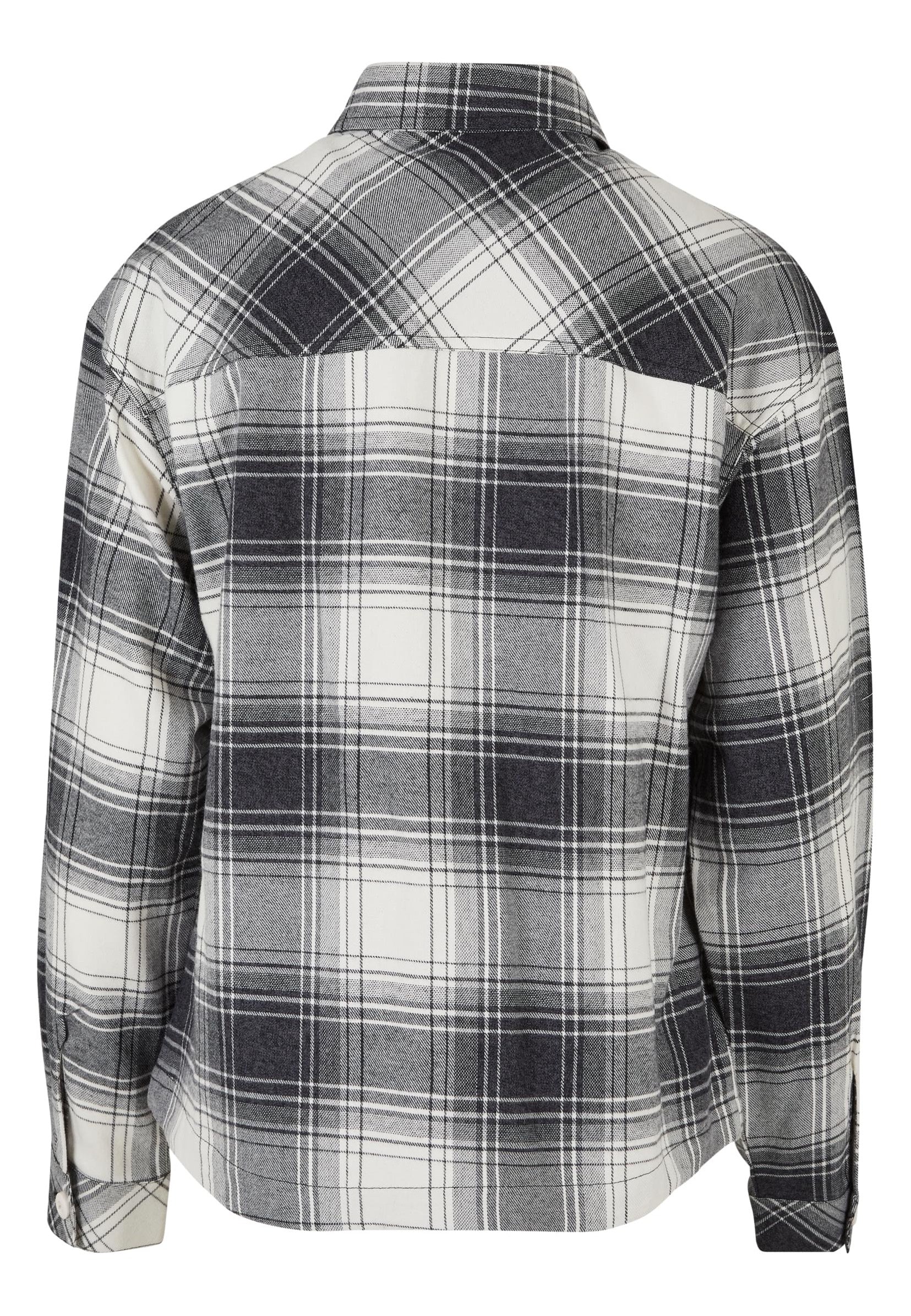 Urban Classics - Ladies Oversized Check Whitesand/Black - Shirt | Women-Image