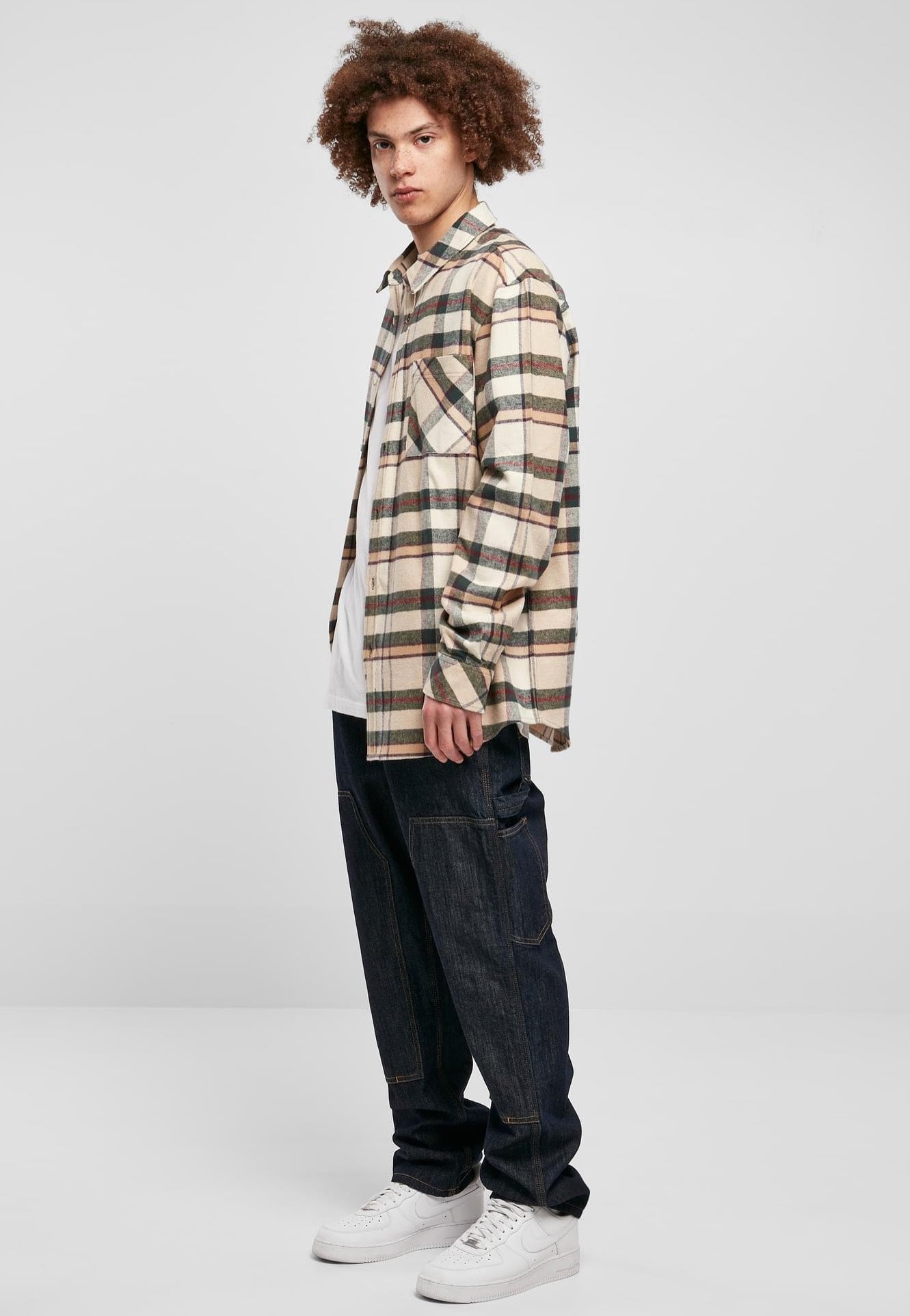 Urban Classics - Checked Mountain Softseagrass/Bottlegreen - Shirt | Men-Image