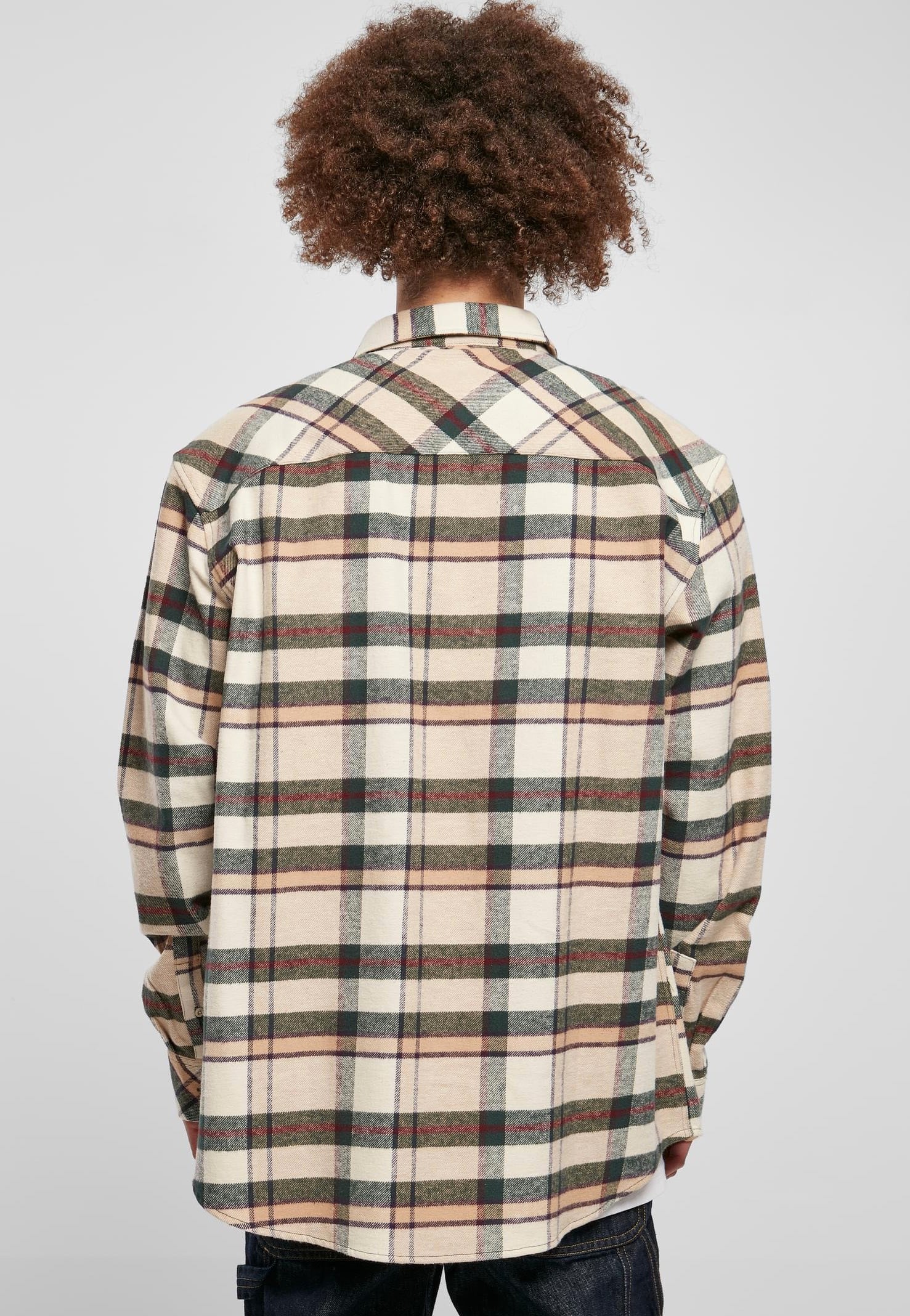 Urban Classics - Checked Mountain Softseagrass/Bottlegreen - Shirt | Men-Image