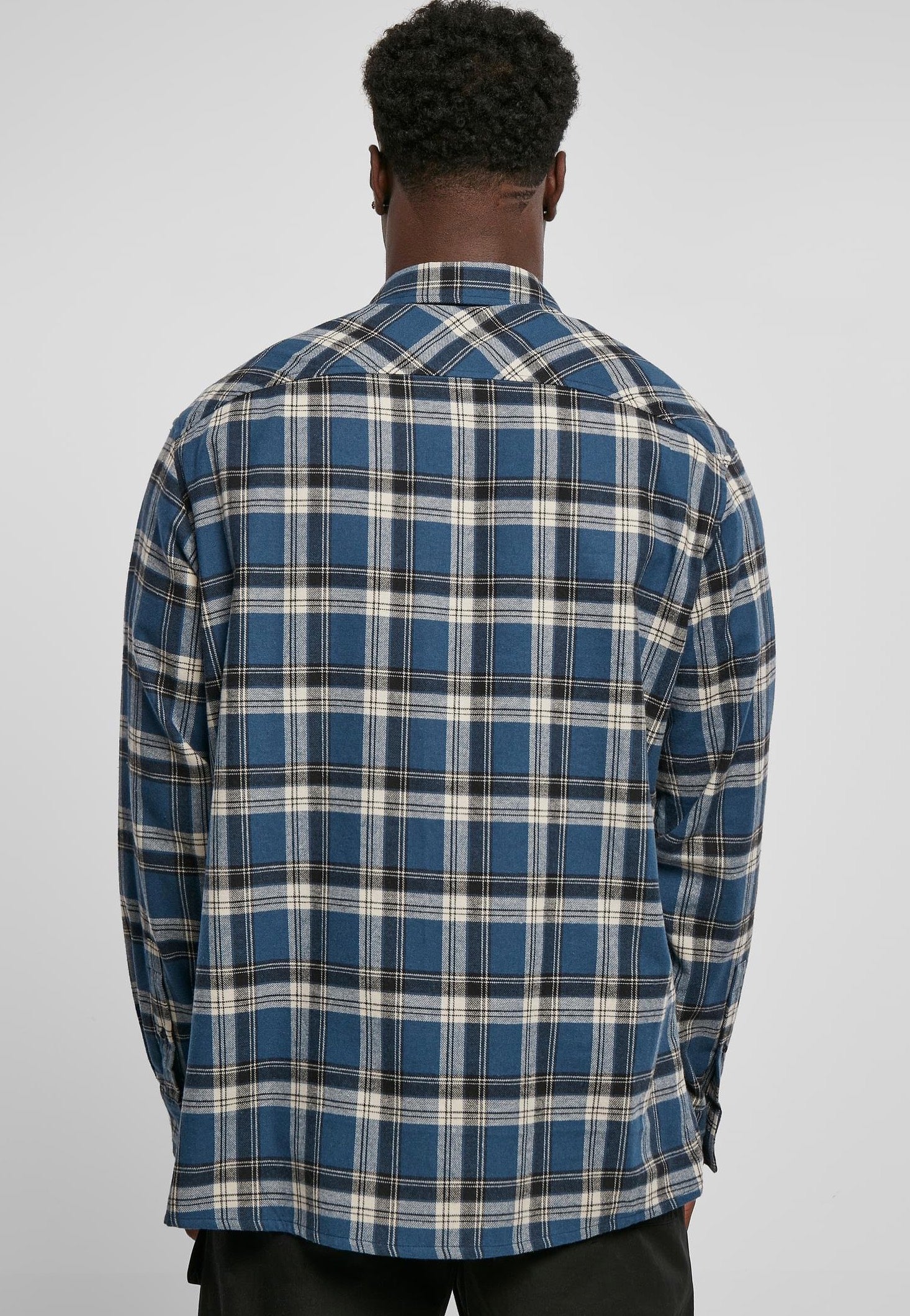 Urban Classics - Lake Check Darkblue/Whitesand - Shirt | Men-Image
