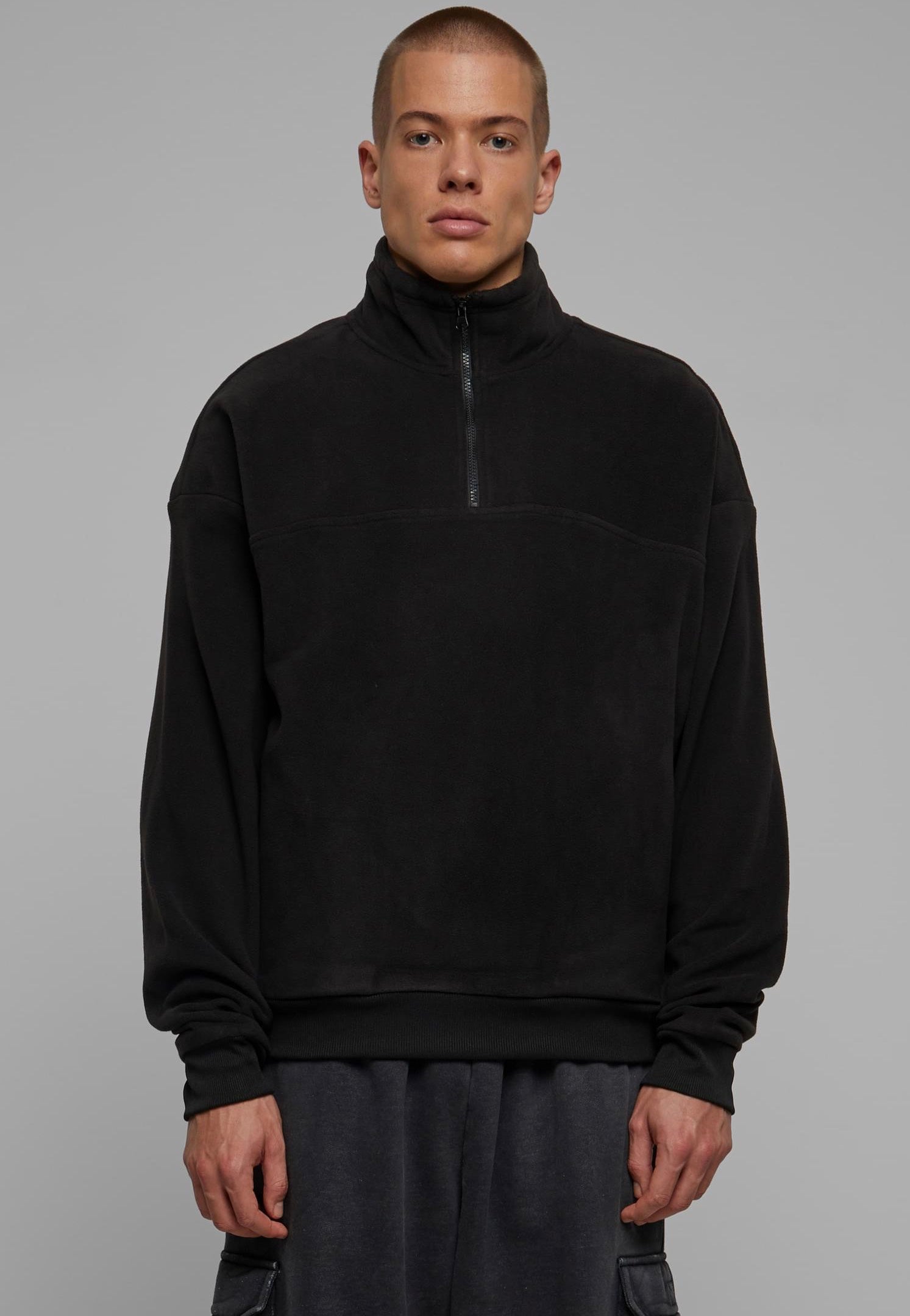 Urban Classics - Basic Polar Fleece Black - Pullover | Men-Image