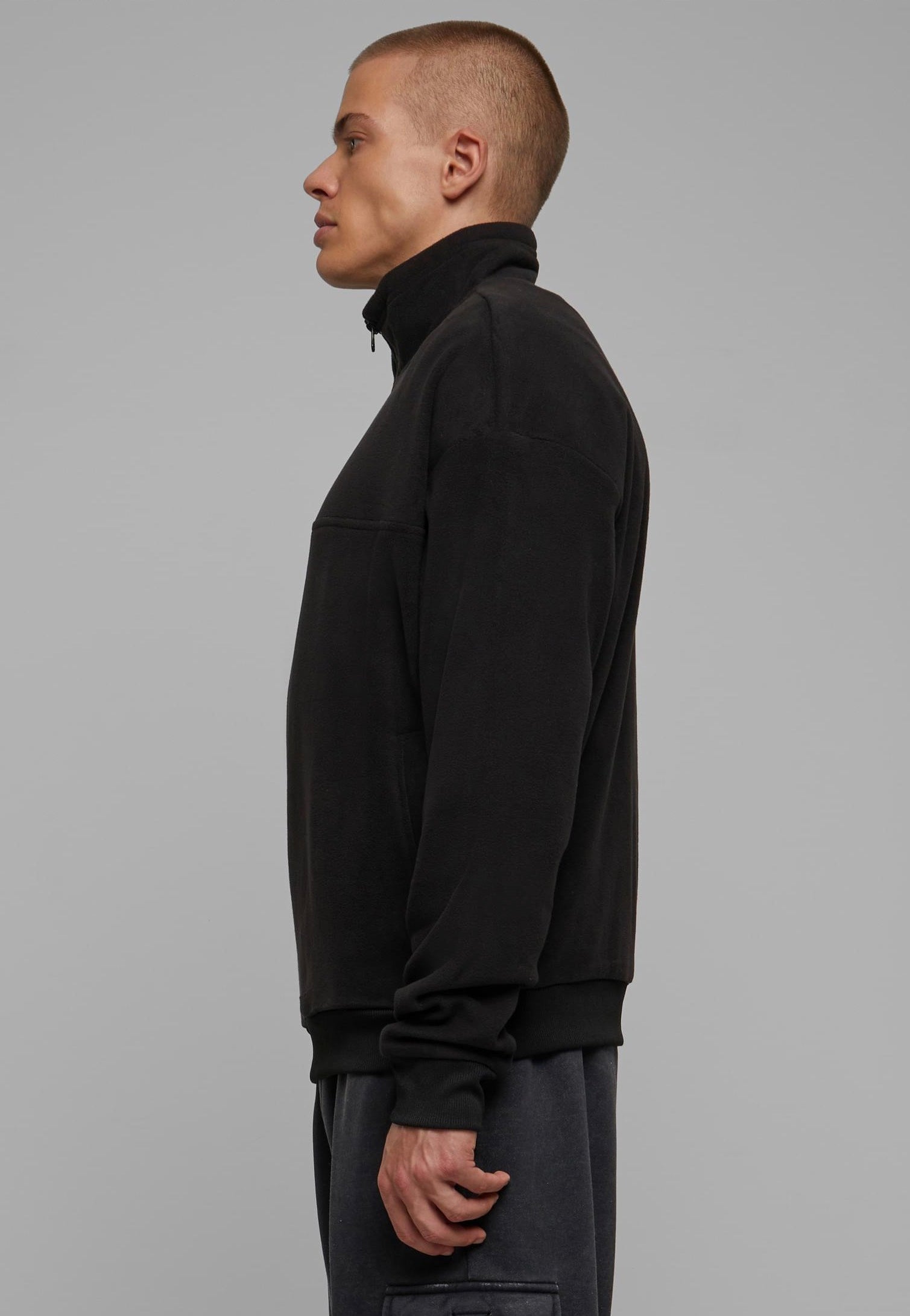 Urban Classics - Basic Polar Fleece Black - Pullover | Men-Image