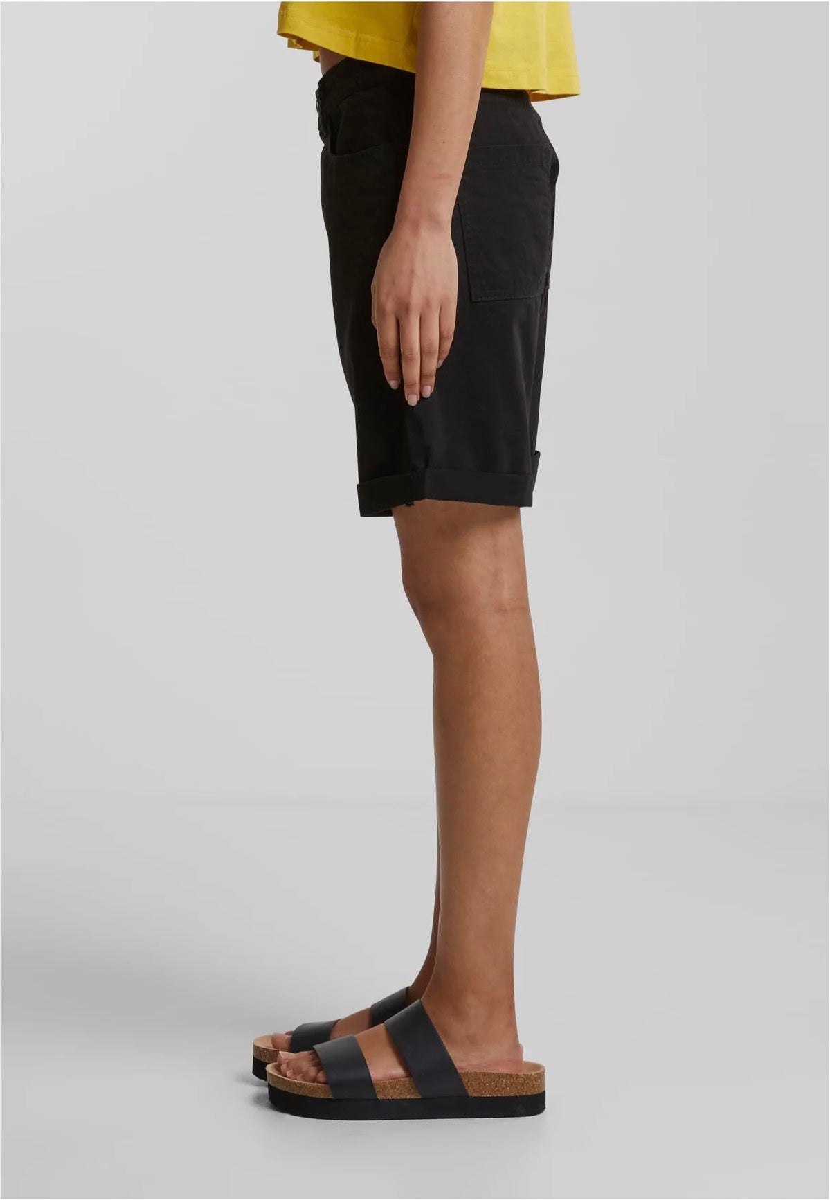 Urban Classics - Ladies Organic Cotton Bermuda Black - Shorts | Women-Image