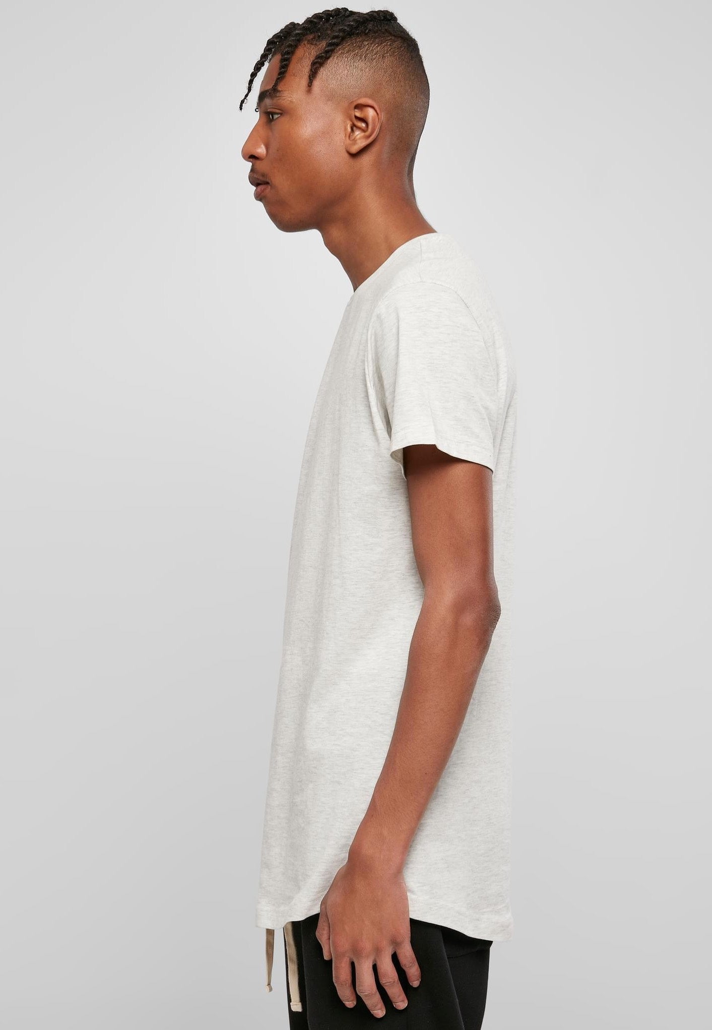 Urban Classics - Shaped Long Lightgrey - T-Shirt | Men-Image
