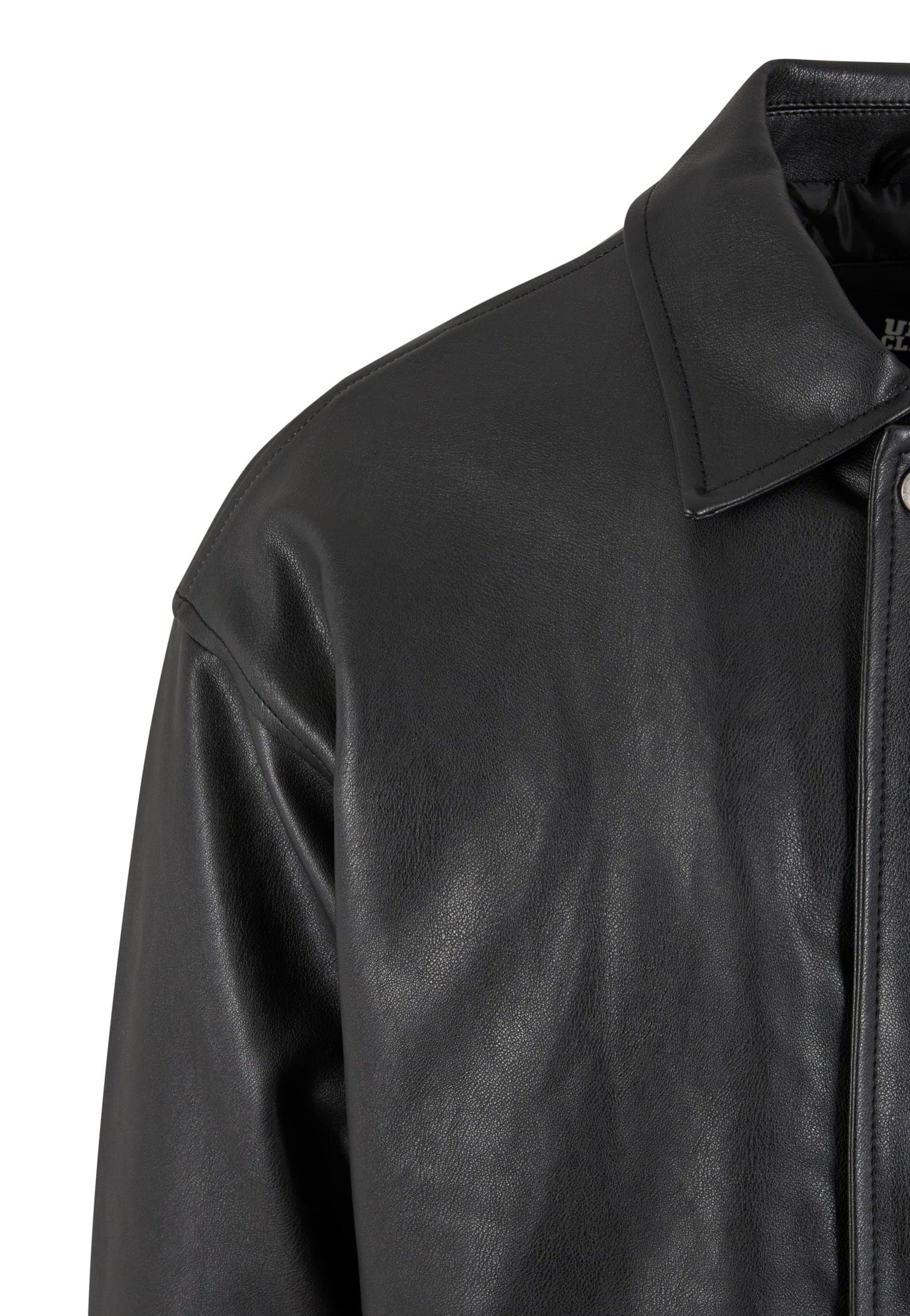 Urban Classics - Synthetic Leather Black - Leather Jacket | Impericon