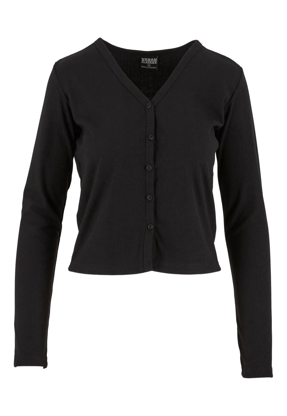 Urban Classics - Ladies Rib Black - Cardigan | Women-Image