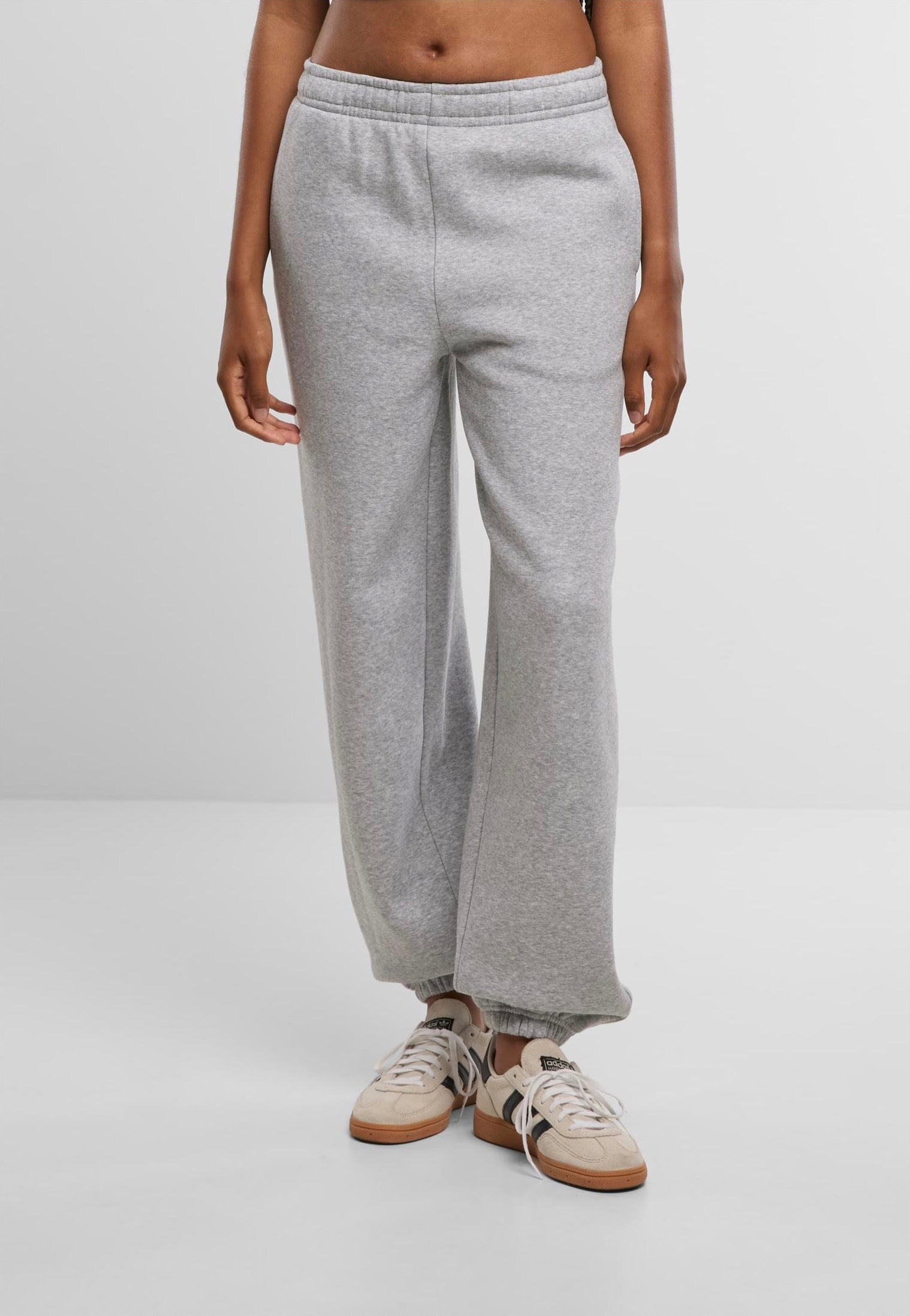 Urban Classics - Ladies Fluffy Heathergrey - Sweat Pants | Women-Image