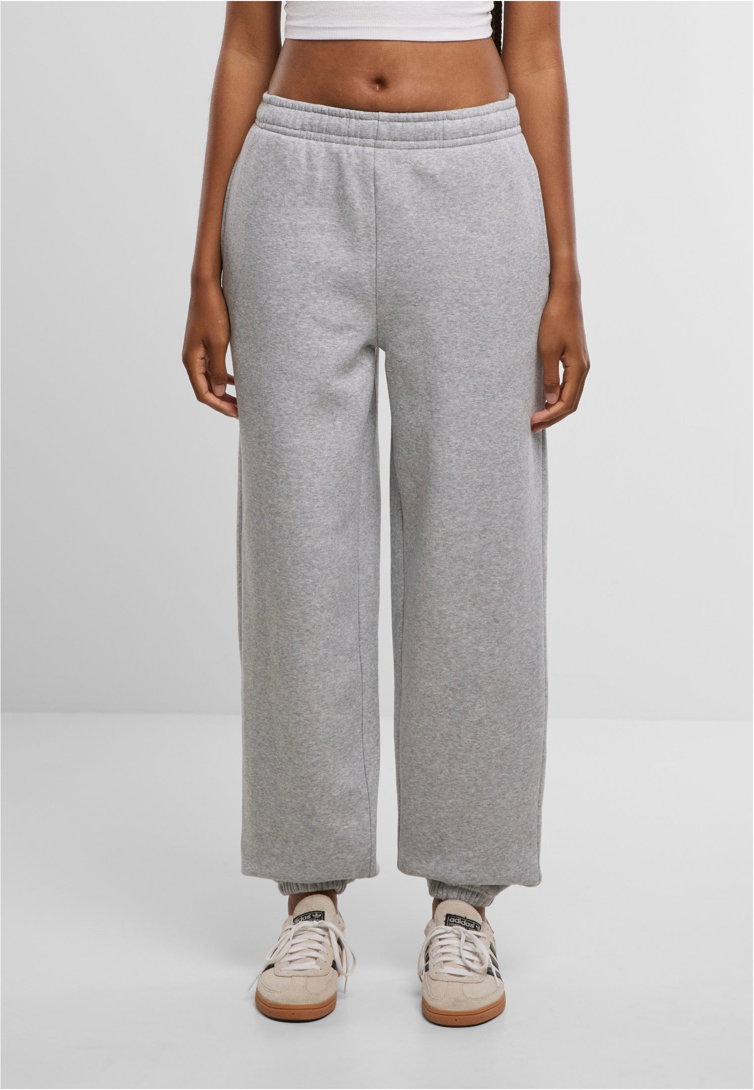 Urban Classics - Ladies Fluffy Heathergrey - Sweat Pants | Women-Image