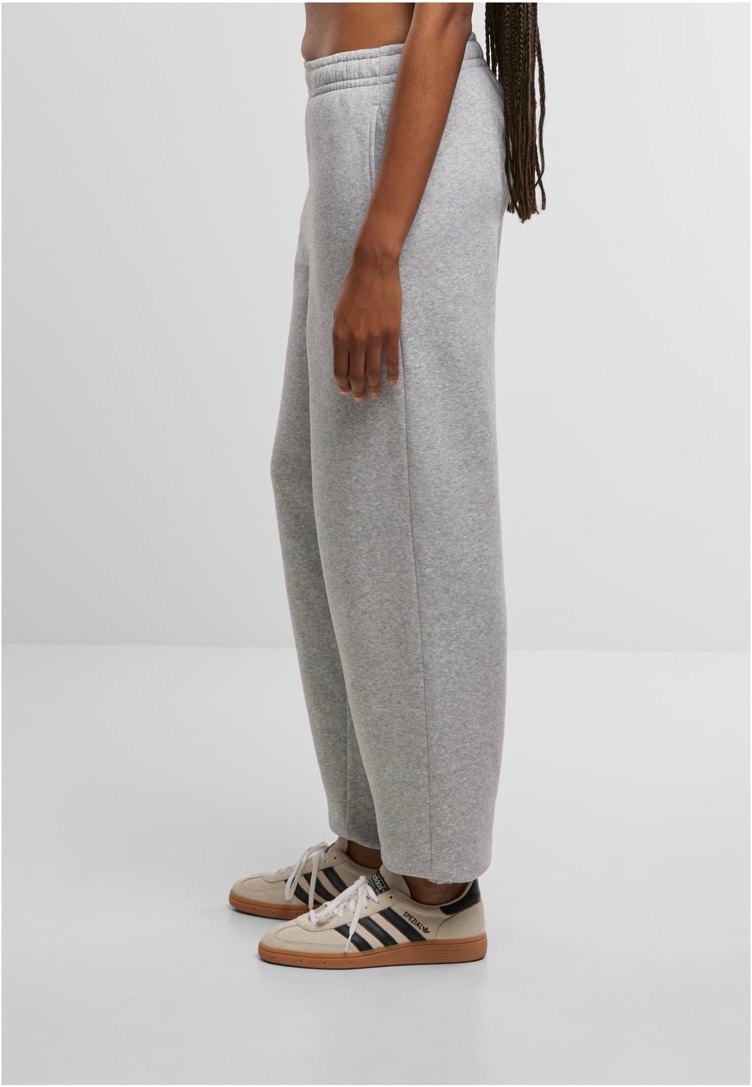 Urban Classics - Ladies Fluffy Heathergrey - Sweat Pants | Women-Image