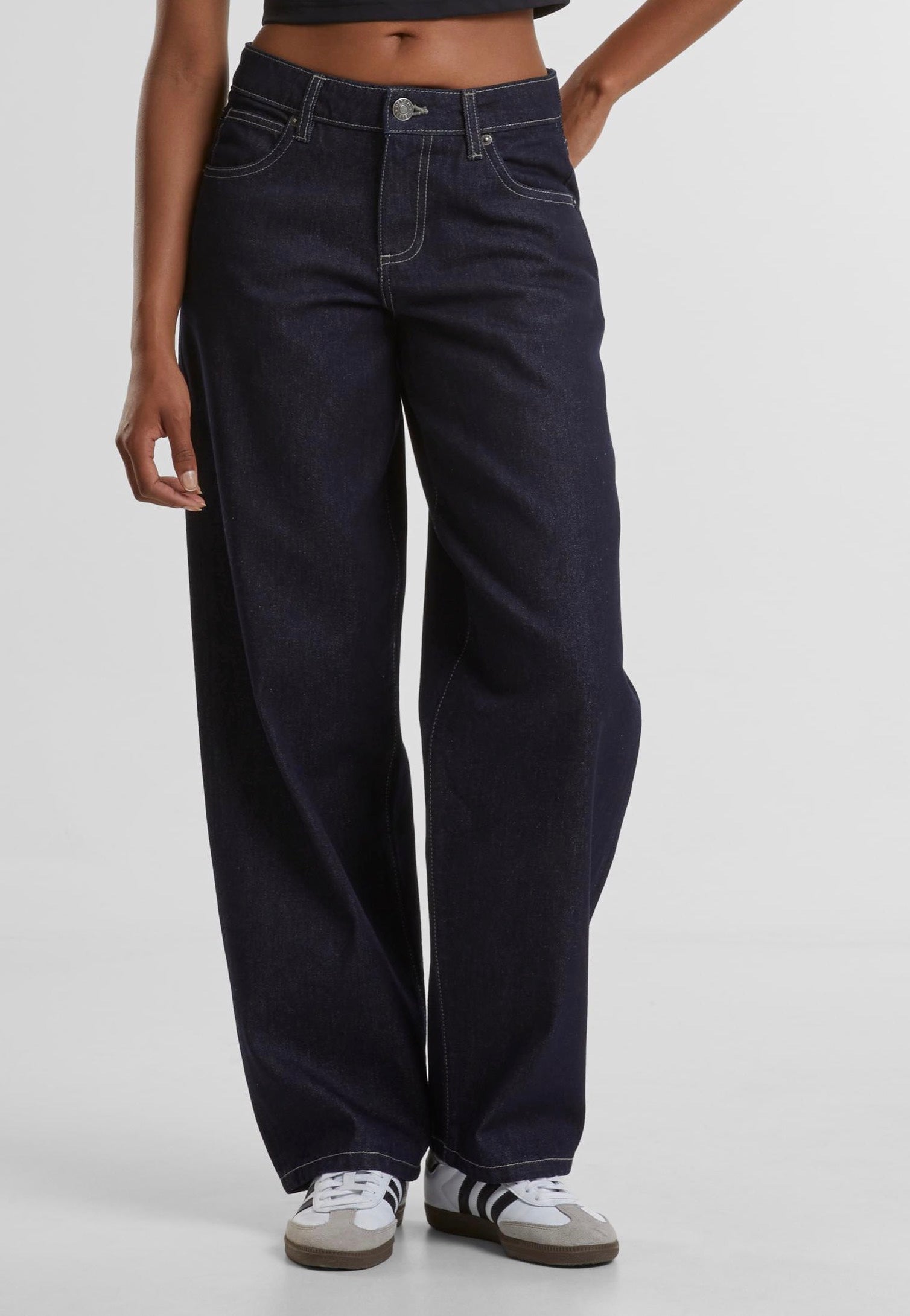 Urban Classics - Ladies Mid Waist 90´s Rinse Washed - Jeans | Women-Image