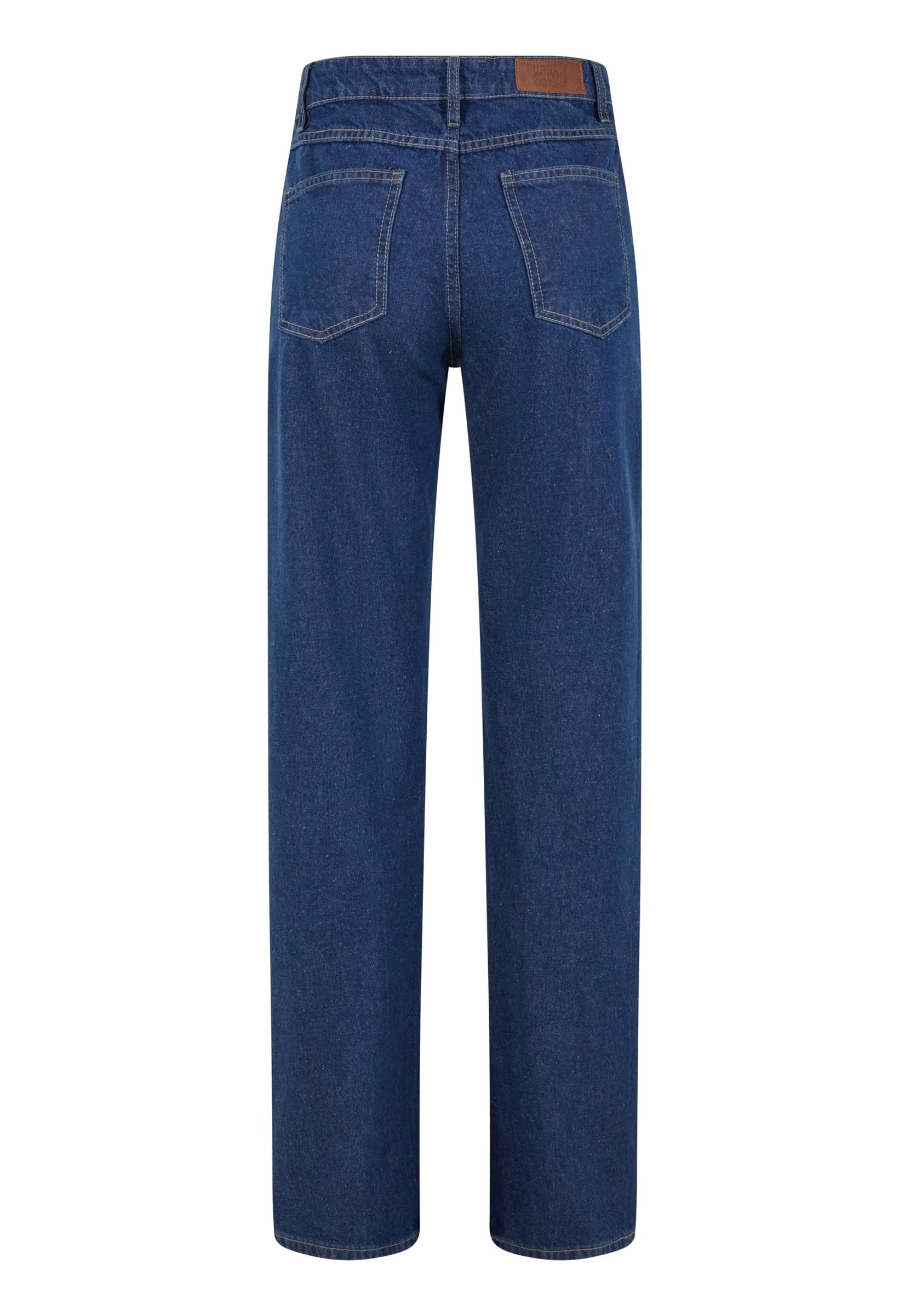 Urban Classics - Ladies Straight Fit Denim Mid Deep Blue Washed - Jeans | Women-Image