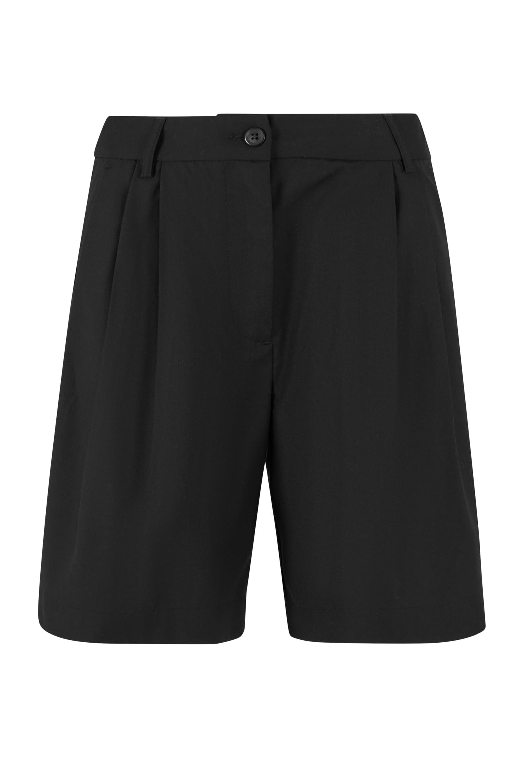 Urban Classics - Ladies Pleated Bermuda Black - Shorts | Women-Image