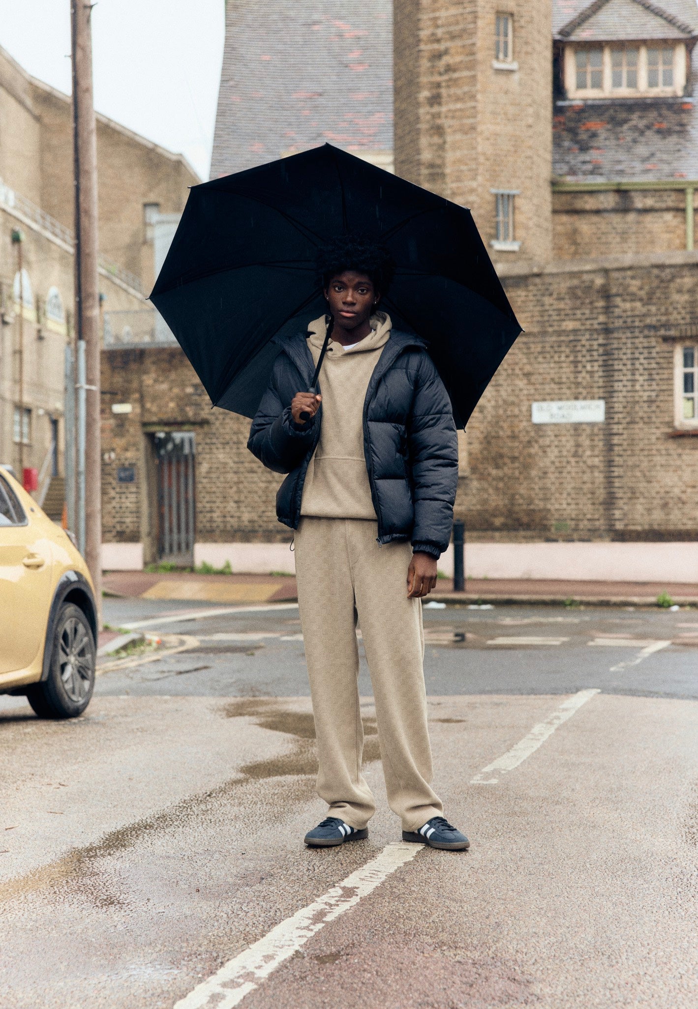 Urban Classics - Basic Puffer With Hood Black - Jacket | Men-Image