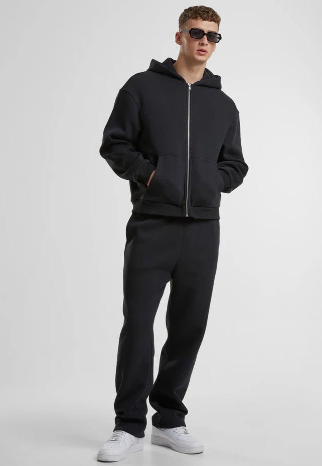 Urban Classics - Fluffy Zip Black - Zipper | Men-Image
