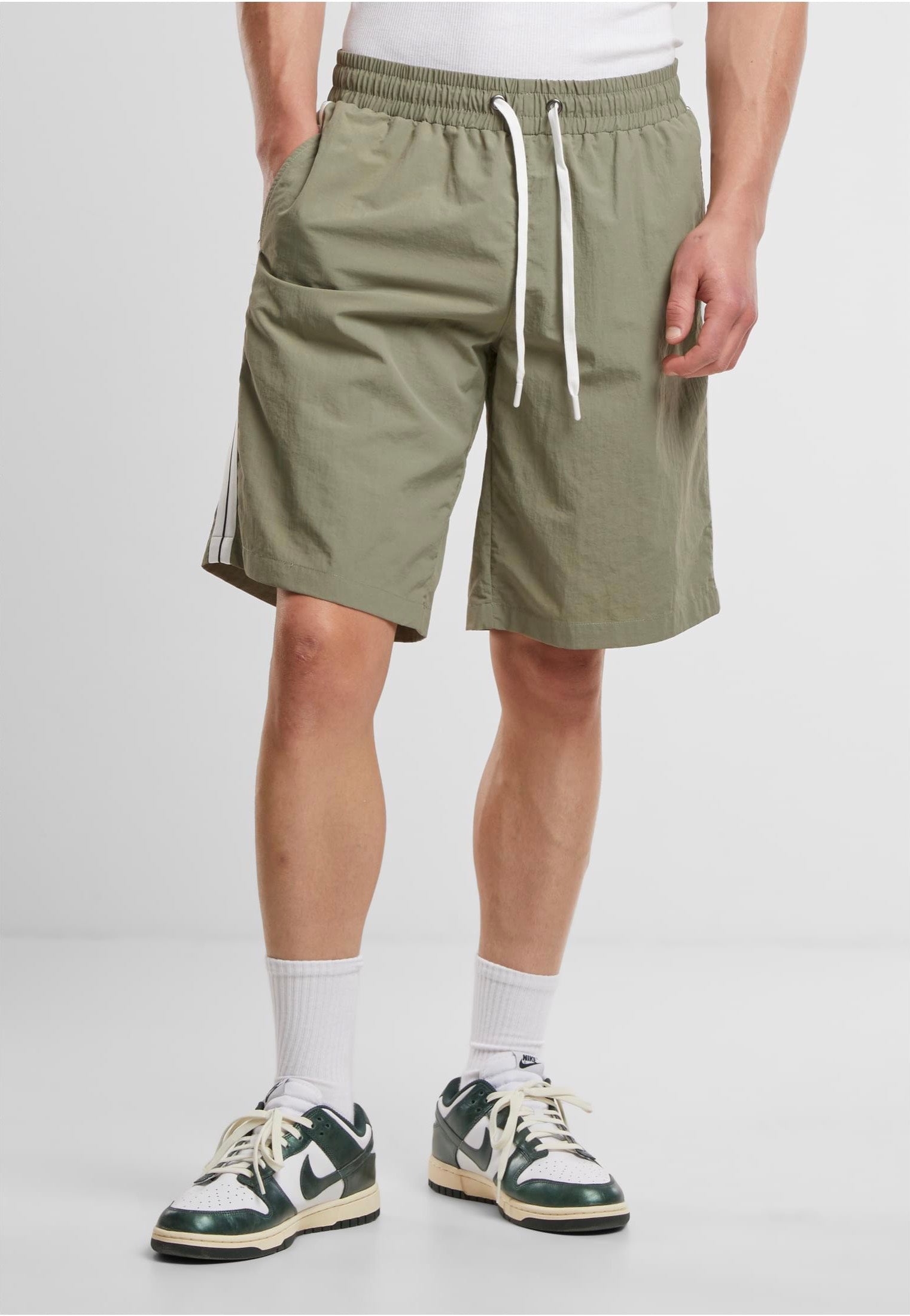 Urban Classics - Patched Stripe Paleolive - Board Shorts | Men-Image