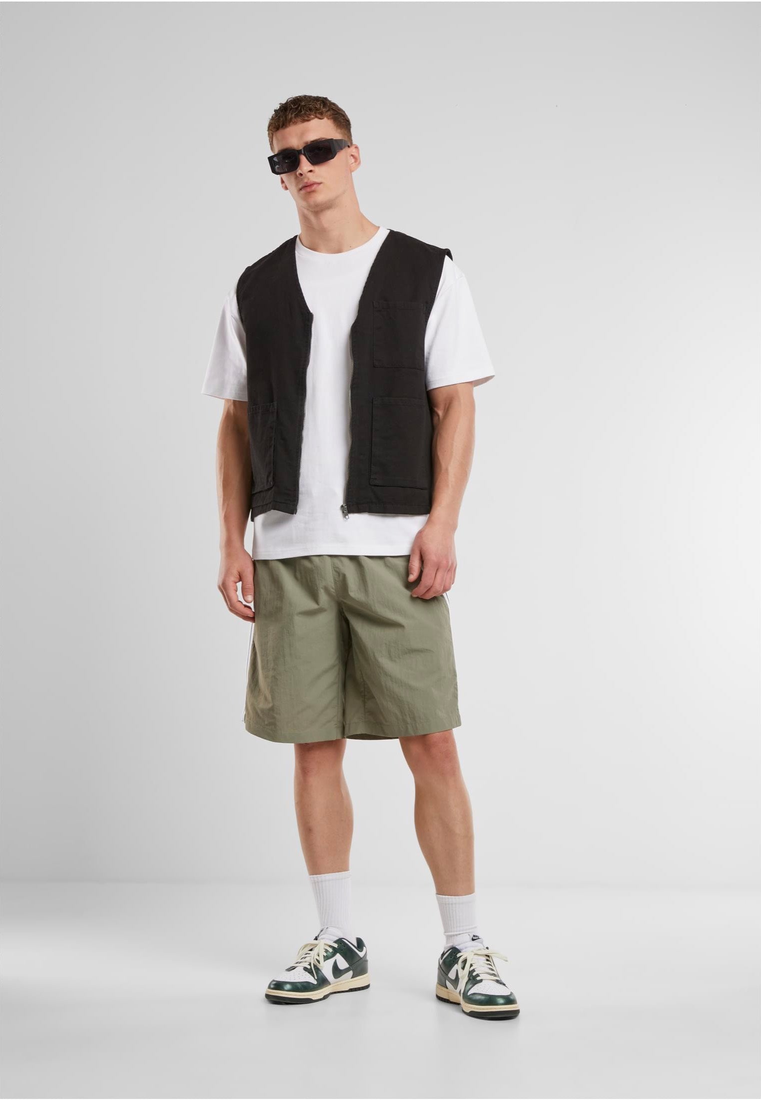 Urban Classics - Patched Stripe Paleolive - Board Shorts | Men-Image