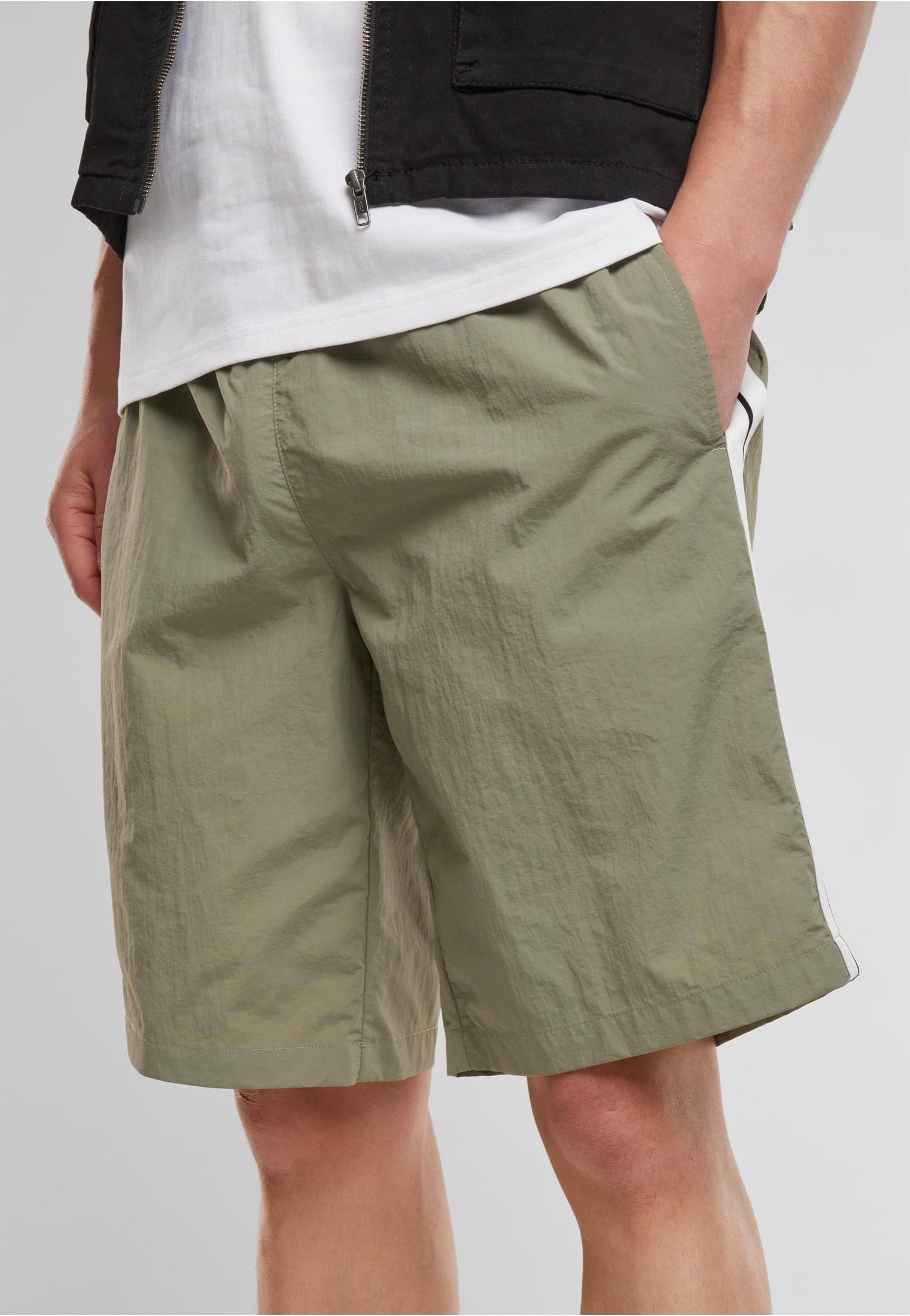Urban Classics - Patched Stripe Paleolive - Board Shorts | Men-Image