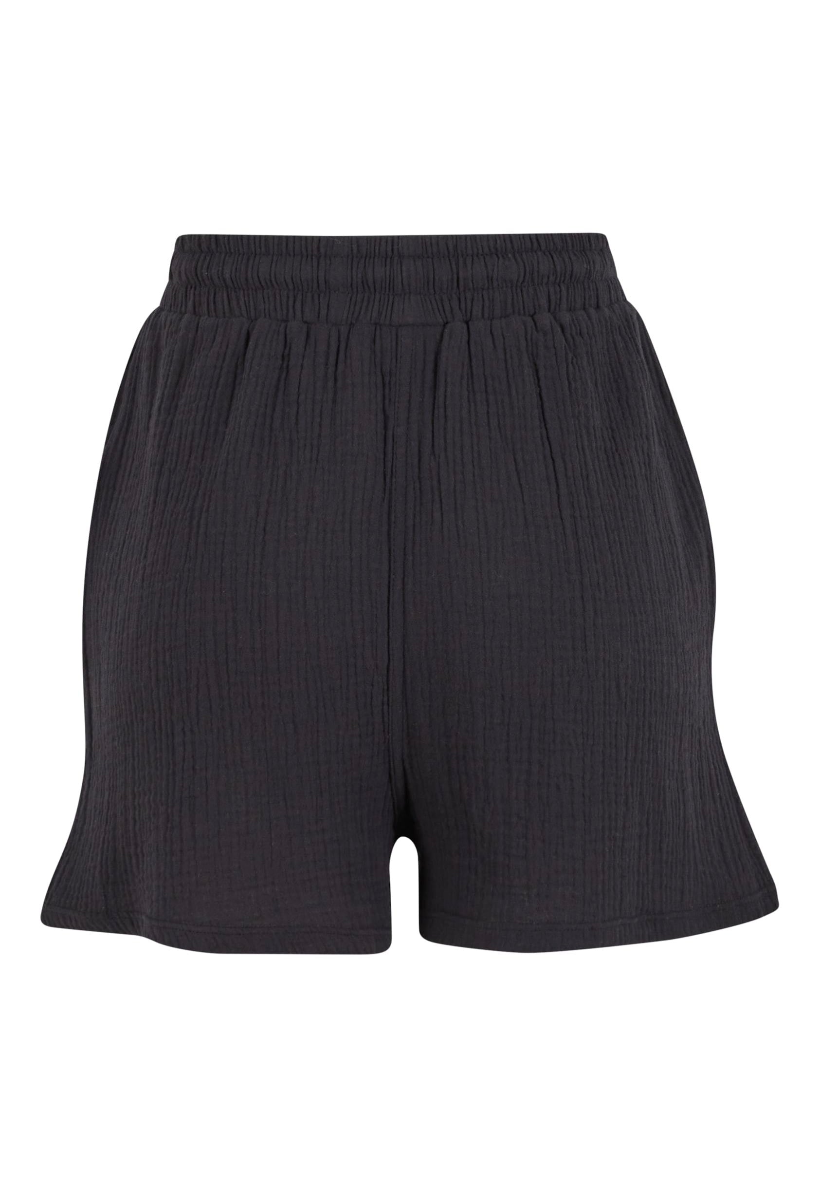 Urban Classics - Ladies Musselin Black - Shorts | Women-Image