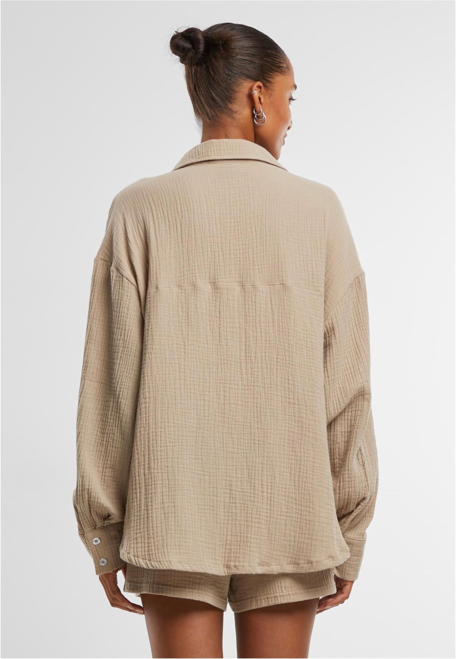 Urban Classics - Ladies Oversized Musselin Chalkdust - Blouse | Women-Image