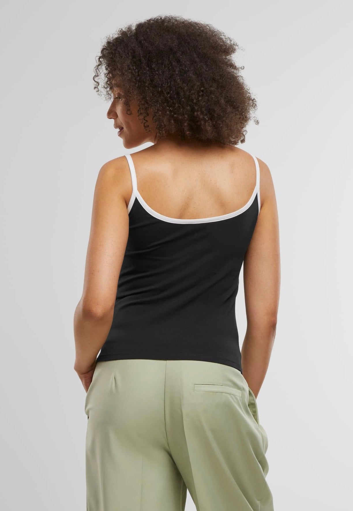 Urban Classics - Ladies Contrast Basic 2-Pack Black/White + White/Black - Top | Women-Image