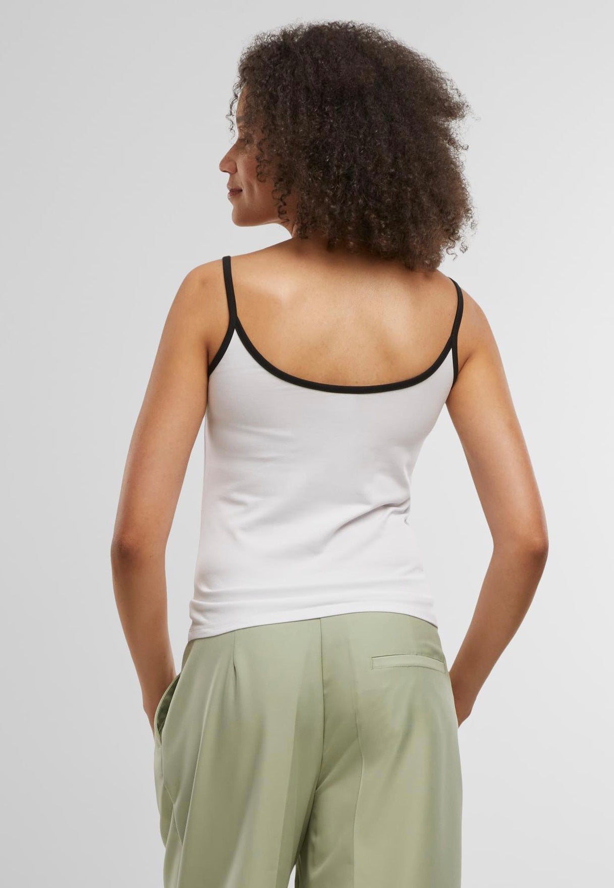 Urban Classics - Ladies Contrast Basic 2-Pack Black/White + White/Black - Top | Women-Image