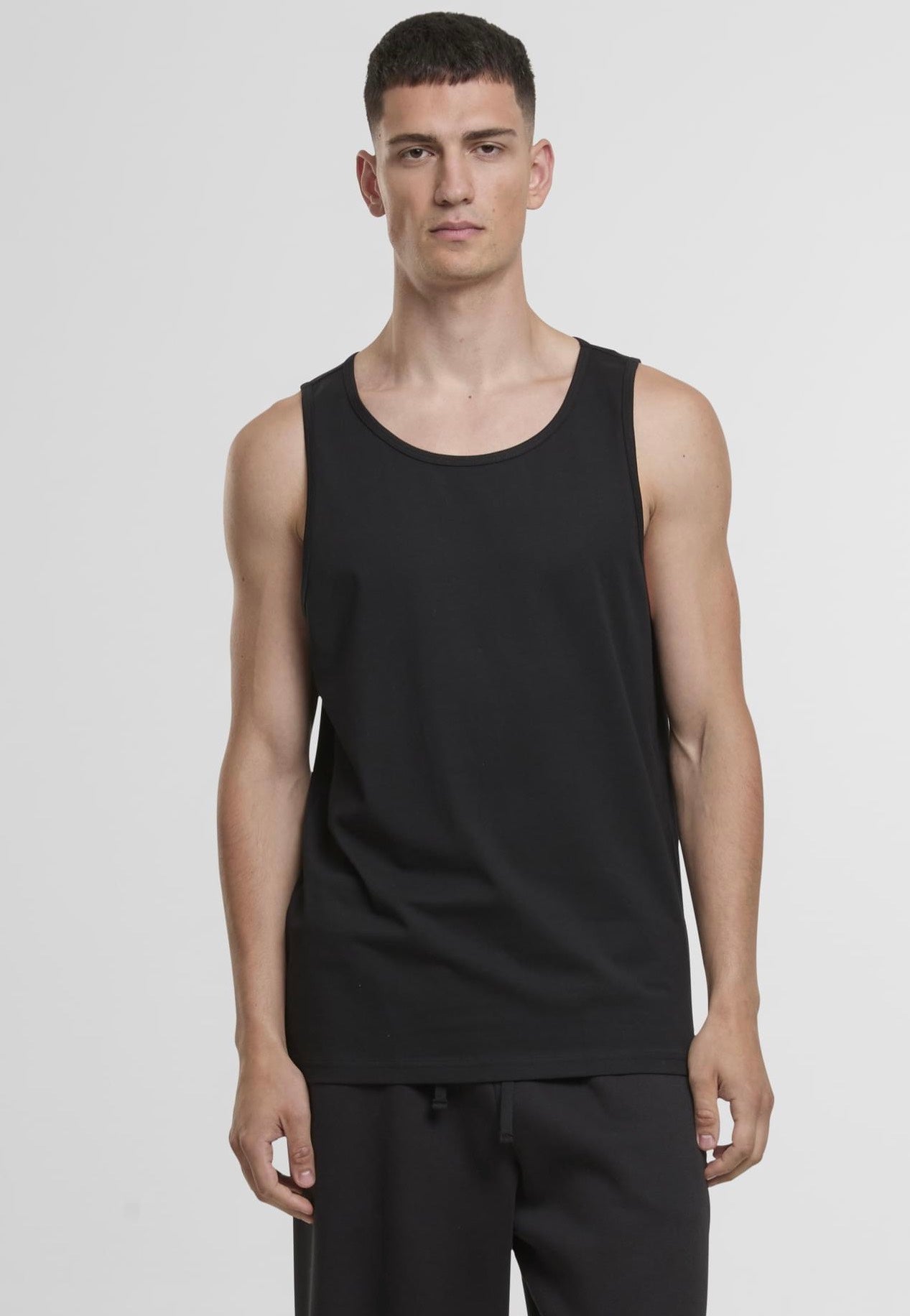 Urban Classics - Jersey Loose 2-Pack Black/Black - Tank | Men-Image