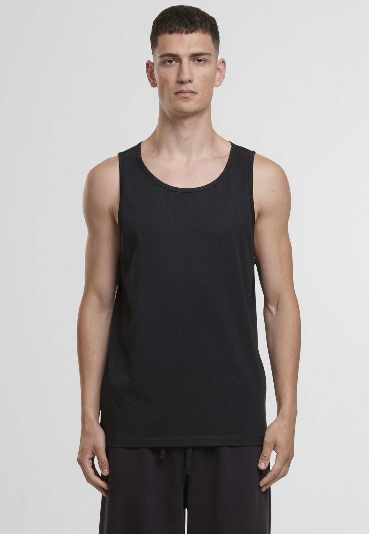 Urban Classics - Jersey Loose 2-Pack Black/Black - Tank | Men-Image