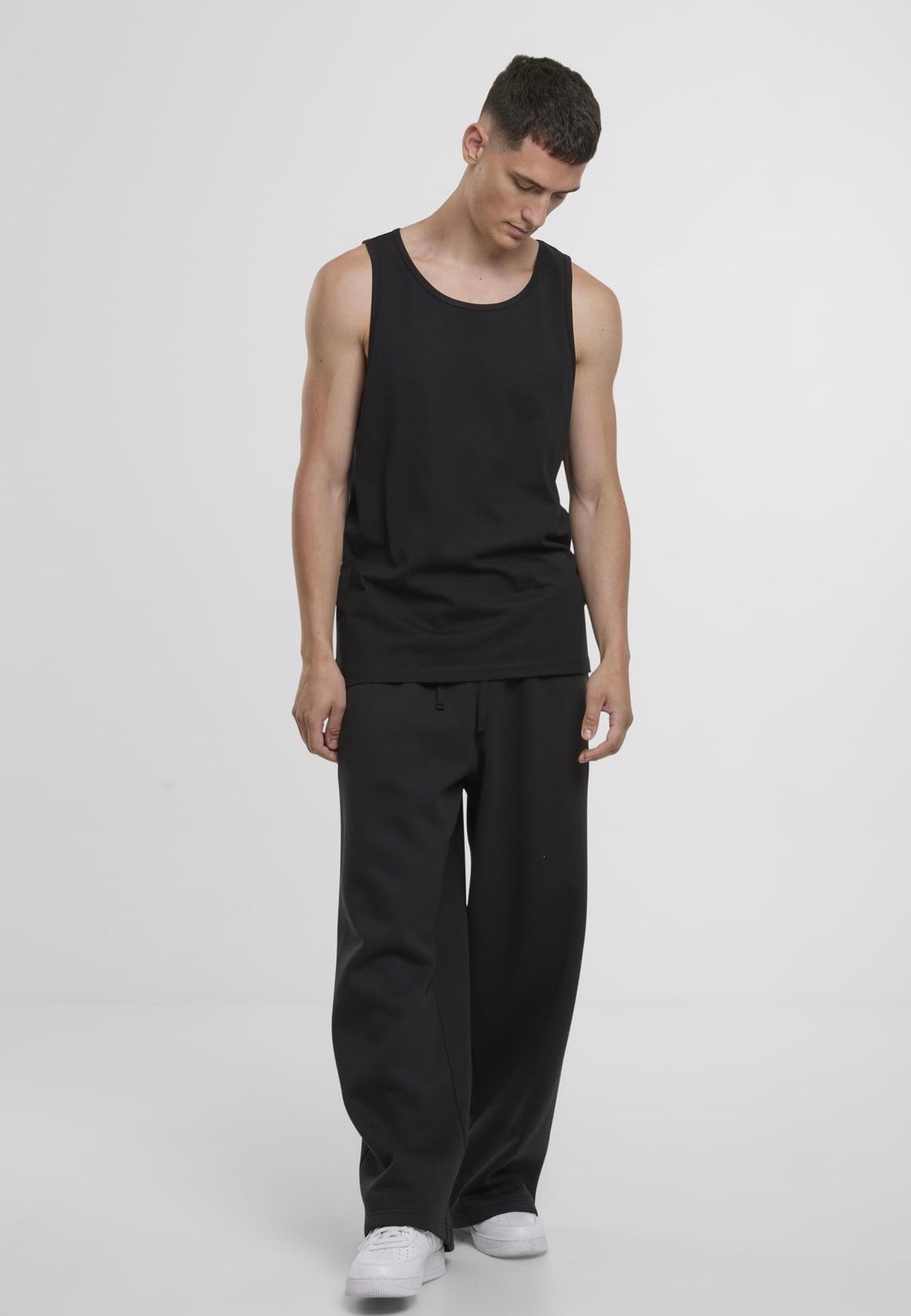 Urban Classics - Jersey Loose 2-Pack Black/Black - Tank | Men-Image