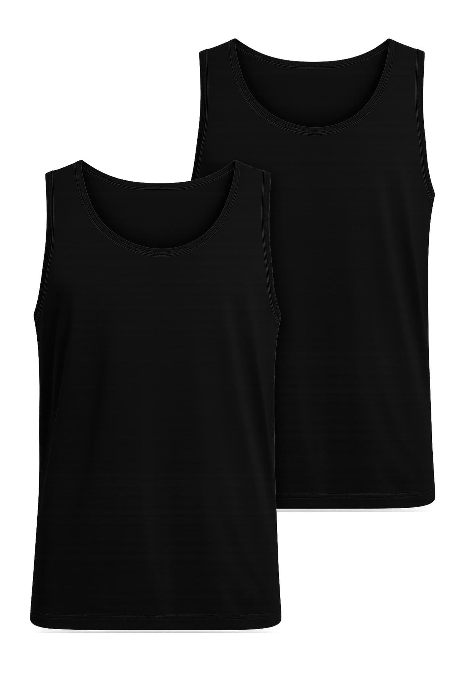 Urban Classics - Jersey Loose 2-Pack Black/Black - Tank | Men-Image