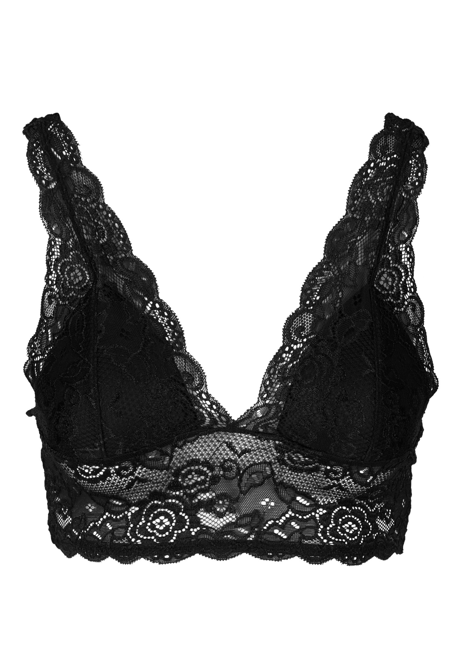 Urban Classics - Ladies Allover Lace Padded Black - Bra | Women-Image