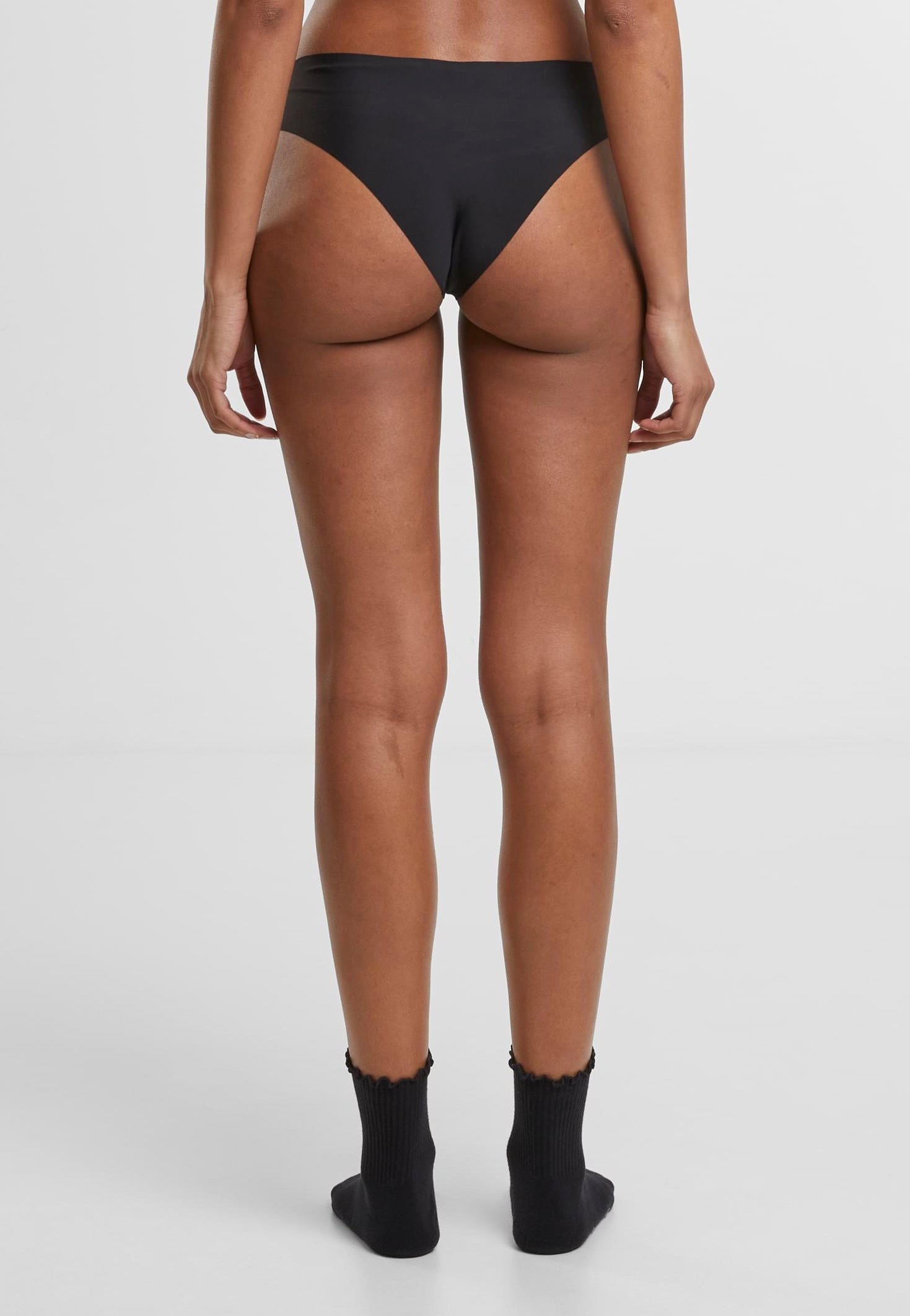 Urban Classics - Ladies Lasercut Brazilian Pack Of 3 Black - Panties | Women-Image