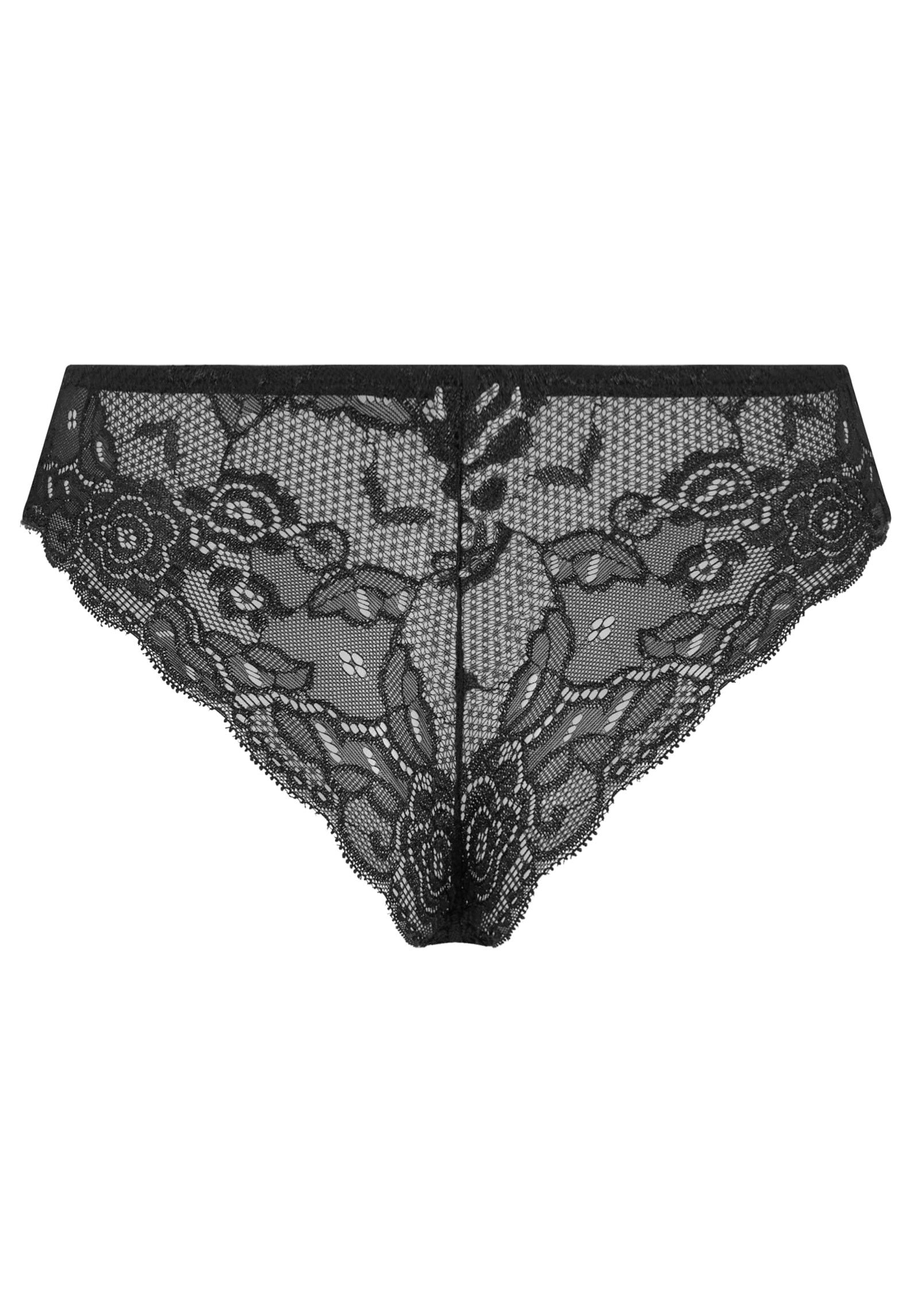 Urban Classics - Ladies Allover Lace Brazilian Pack Of 2 Black+Black - Panties | Women-Image